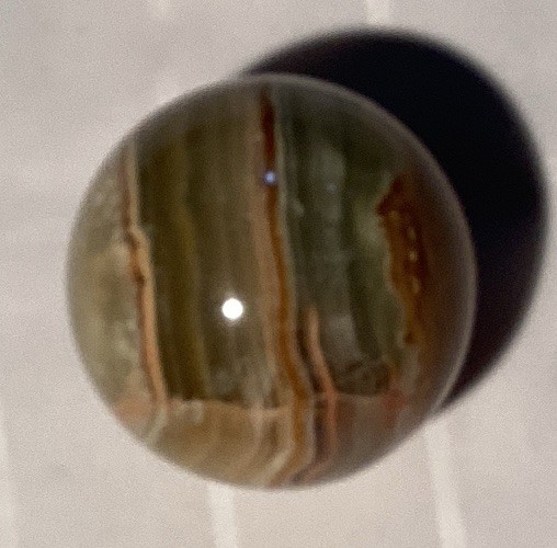 Polished Banded Stone Sphere Ball Mineral Crystal Display Specimen