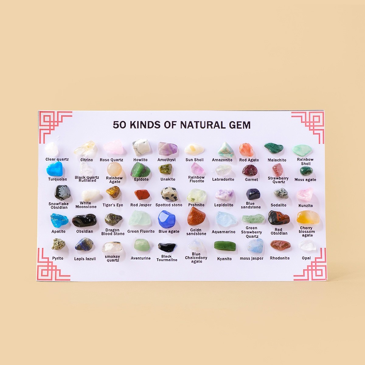 50 Kinds of Natural Crystal natural mineral specimen box random 1pc