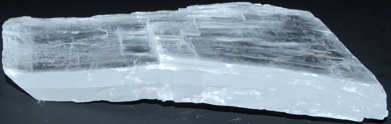 XL AAA Utah Ice Selenite Slab / 6.20″ (157.48mm) / 16.00 oz (453.59gr) / 3725