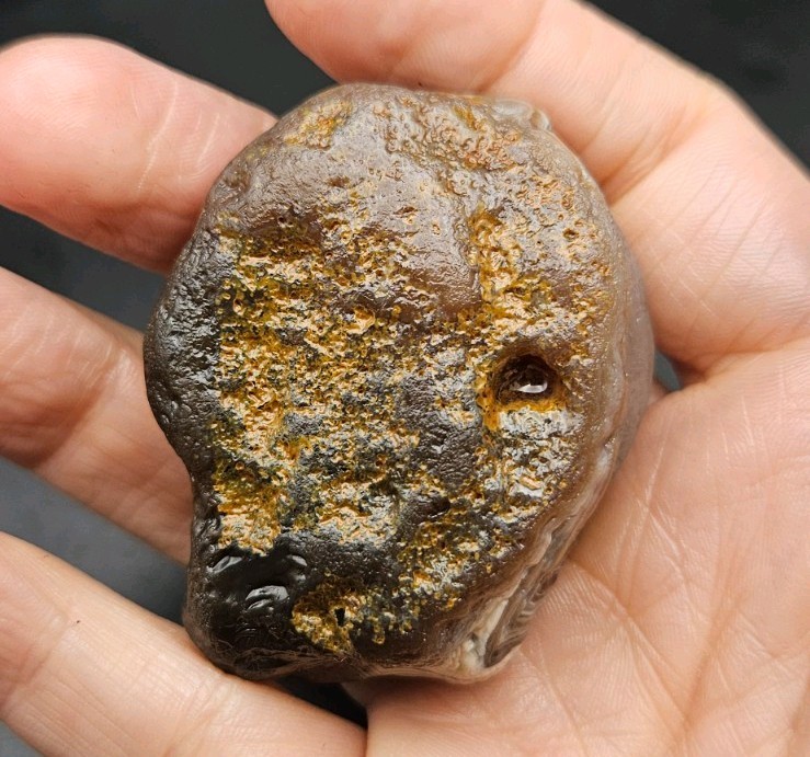 Lake Superior Agate Brown, Red And White Bander Nodule 3.21 OZ