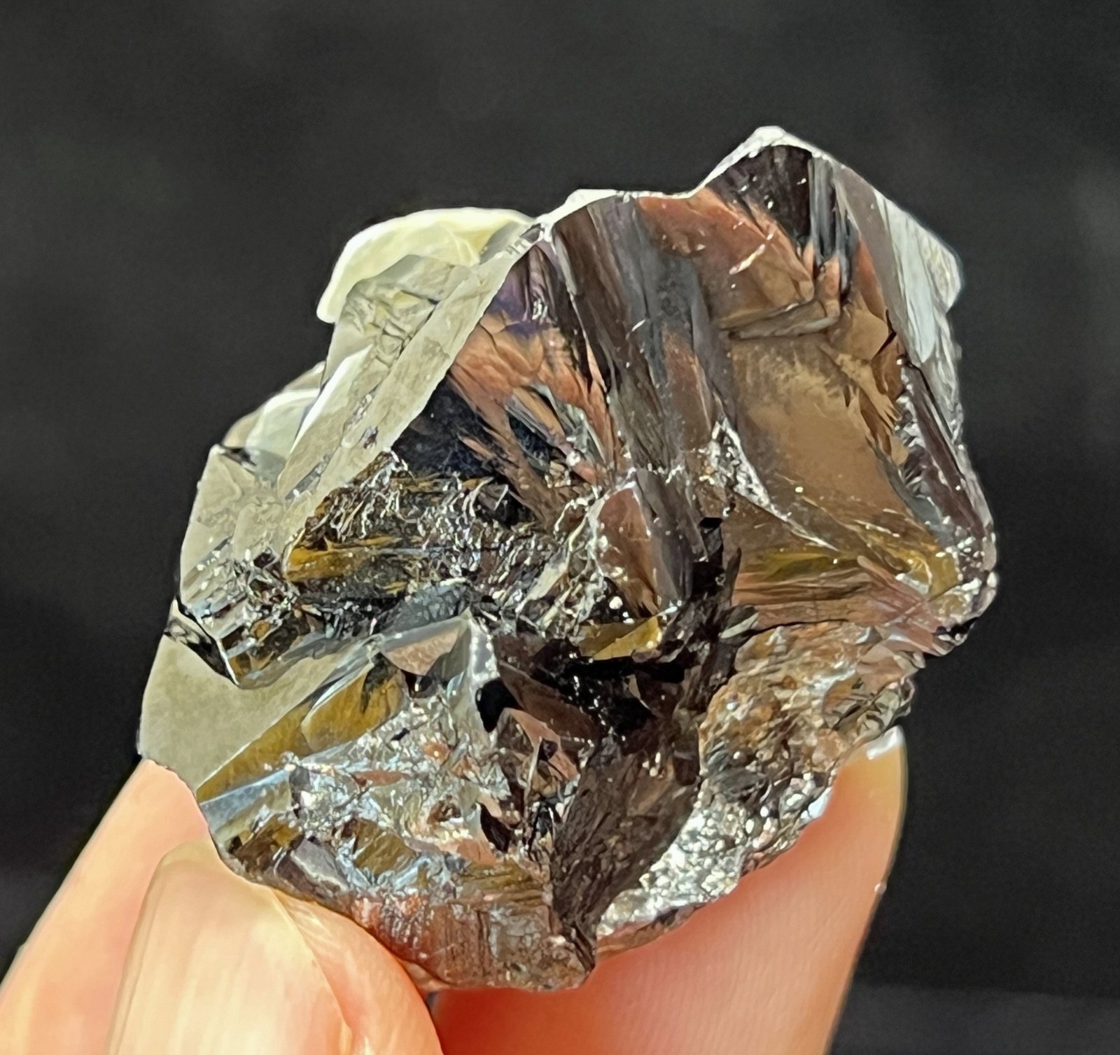 36mm 60g Bright Cassiterite with Muscovite, Natural Mineral Specimen