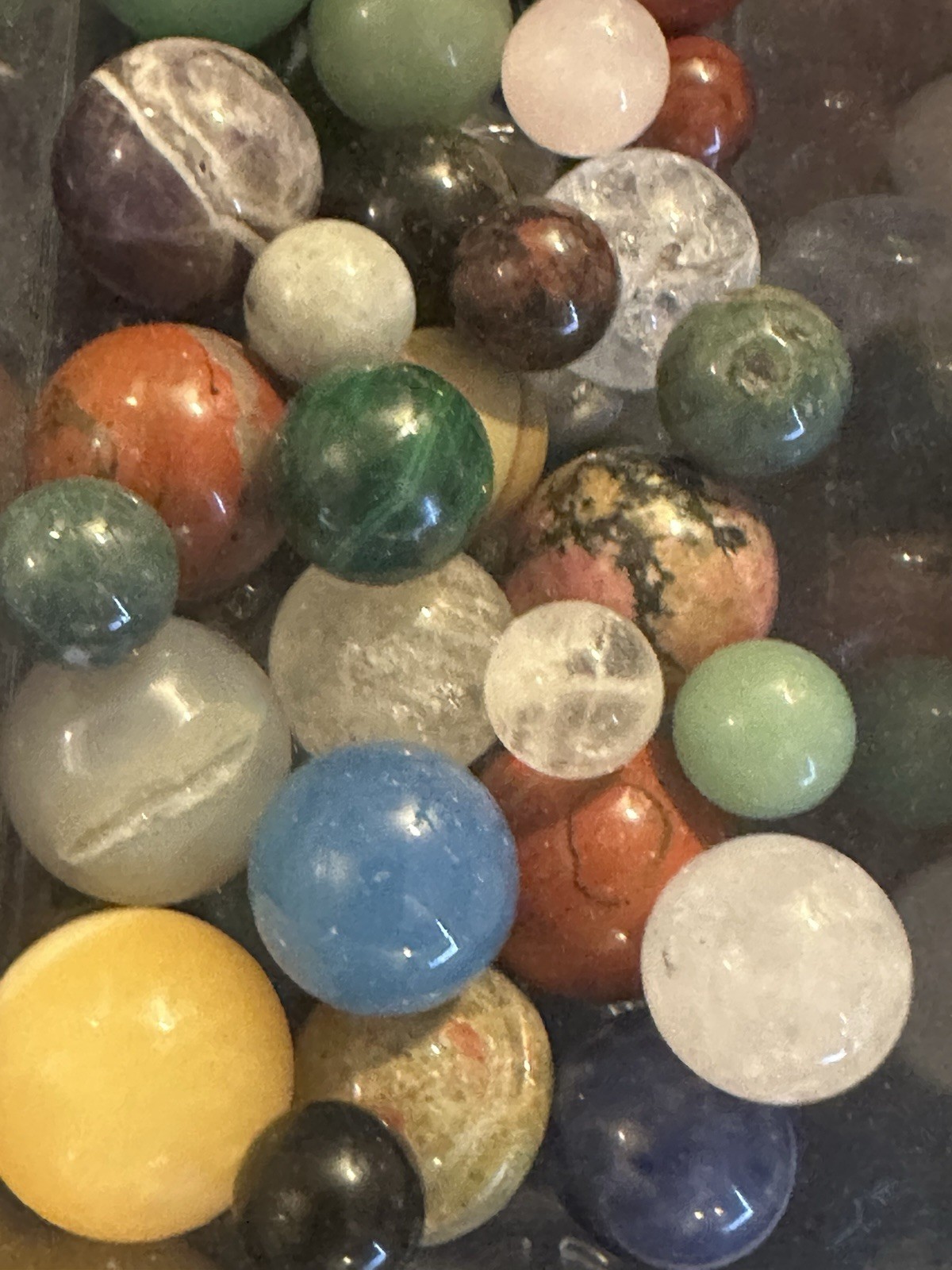 Bulk Crystal Sphere Lot – Assorted Natural Gemstone Mini Spheres Mixed Set