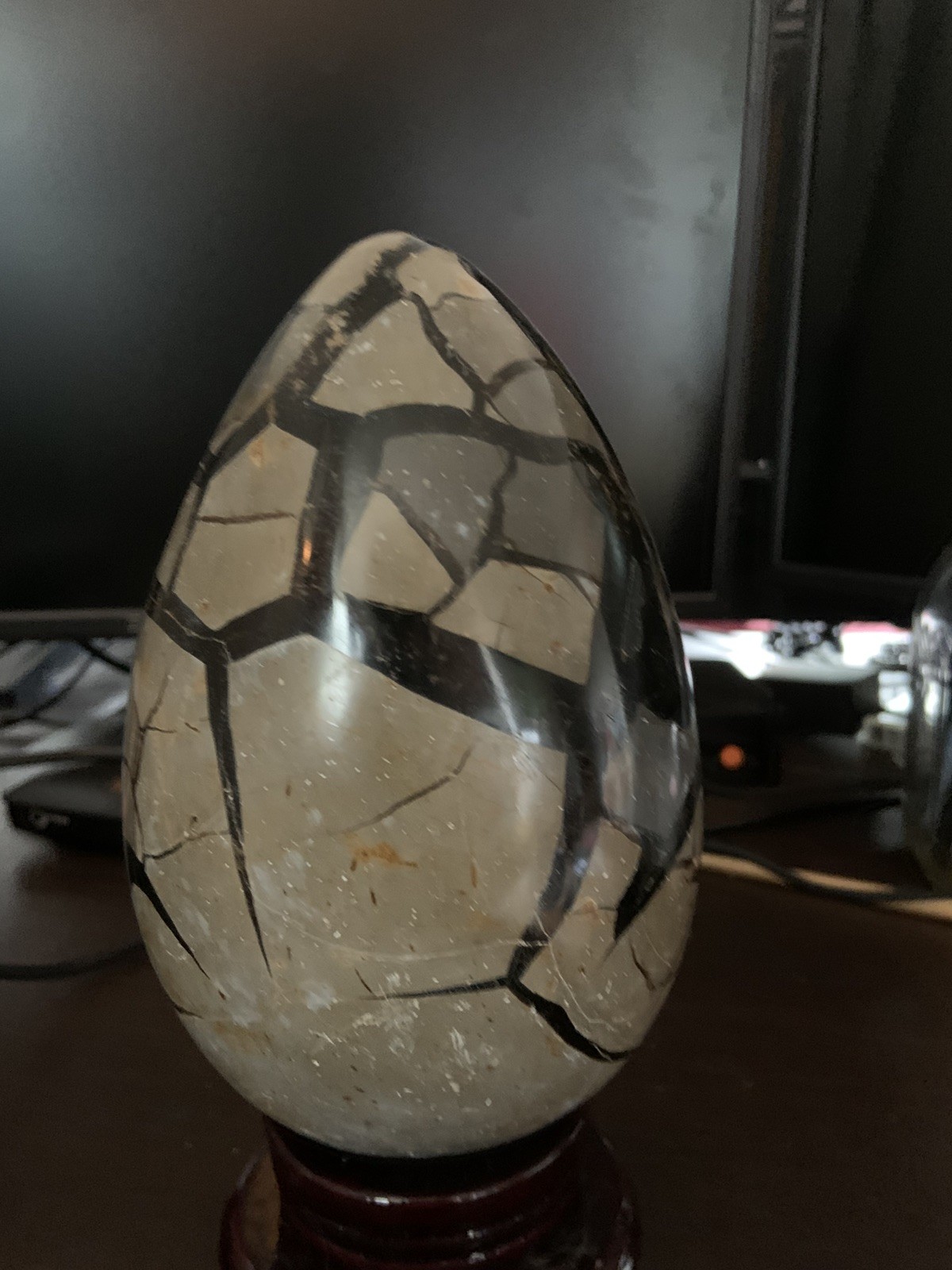 2500g Natural Dragon Egg Septarian Nodule Geode Quartz Cluster Crystal Healing