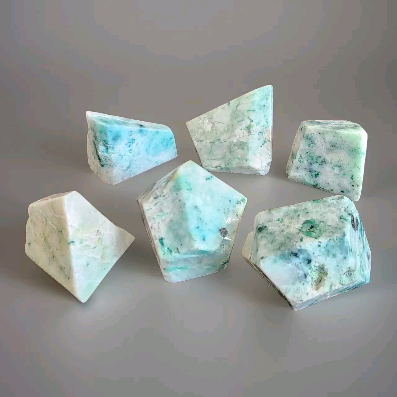 Lot Of 6 Phoenix Stone Freeform Pieces – 442g – USA