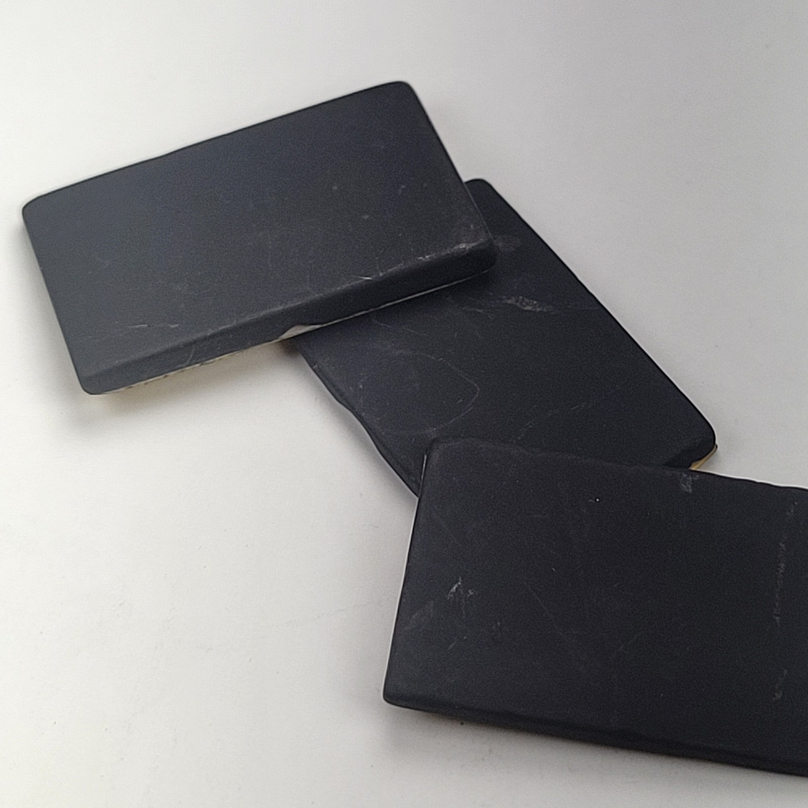 SHUNGITE Stone EMF Protection Plate Sticker for Cell Phone 20 x 30 mm UnPolished