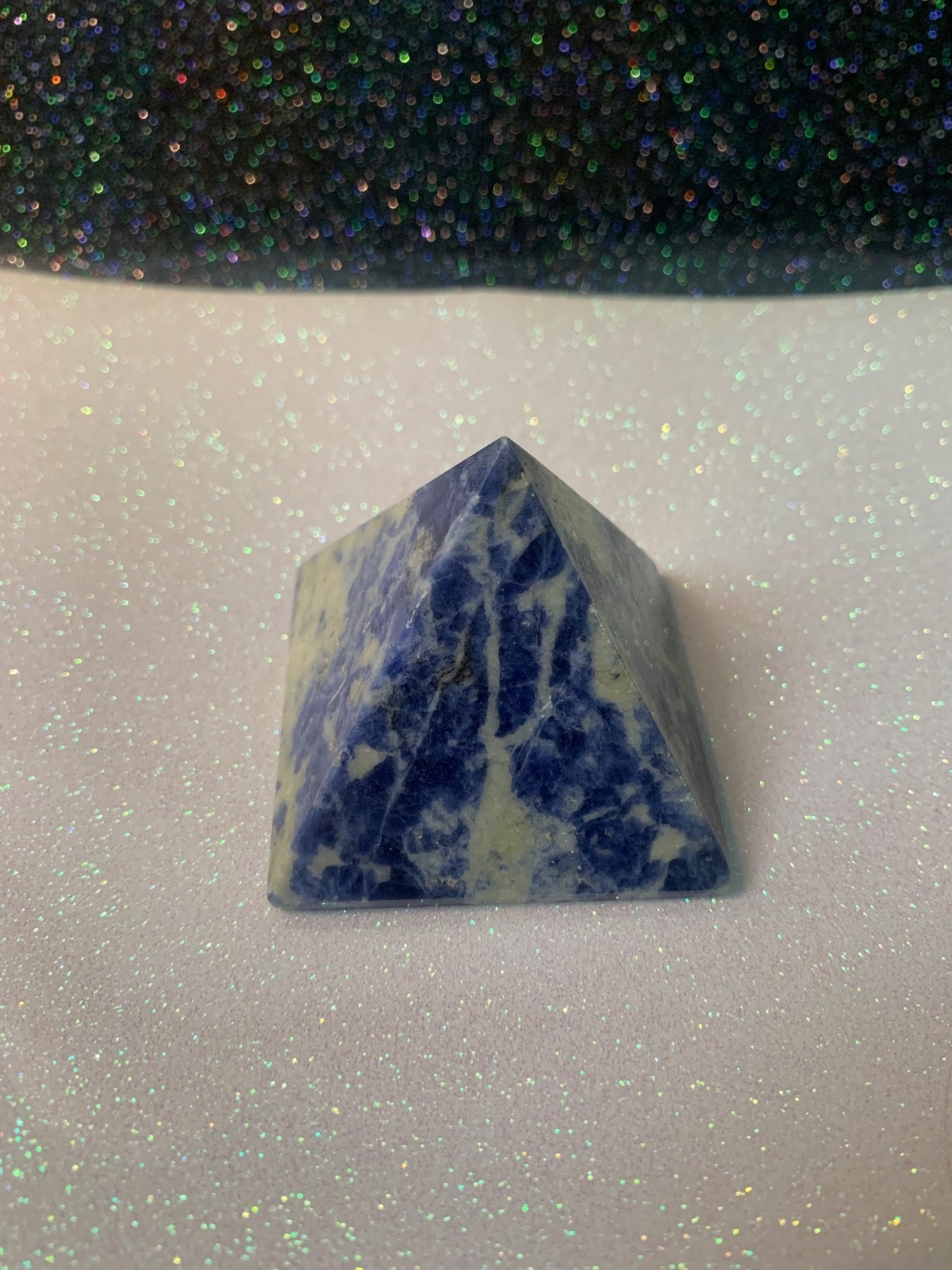 Sodalite Pyramid BEAUTIFUL BLIE AND WHITE
