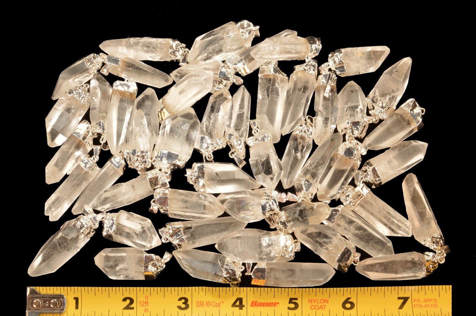 QUARTZ CRYSTAL Necklace Pendant 1 1/4″ For Jewelry Rock Mineral Chakra Healing