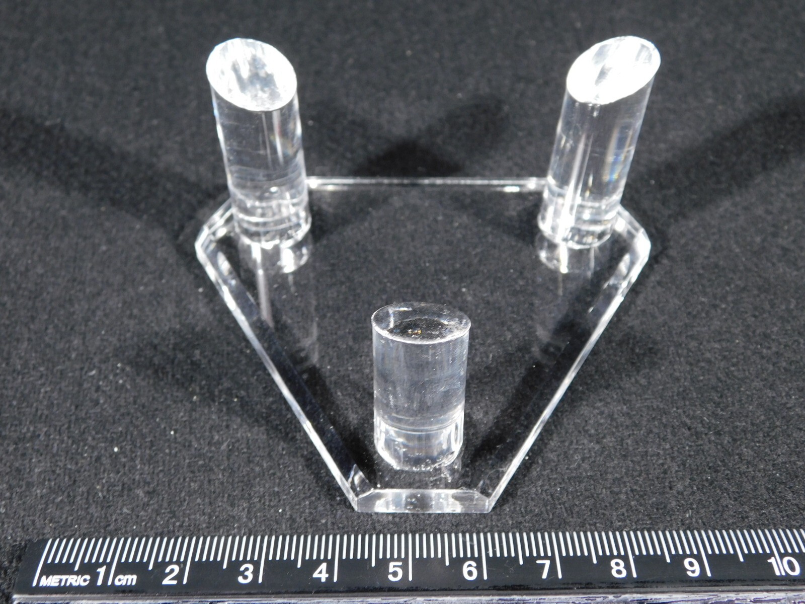 Heavy Duty THREE Post SPHERE Display Stand LARGE Size Clear Acrylic