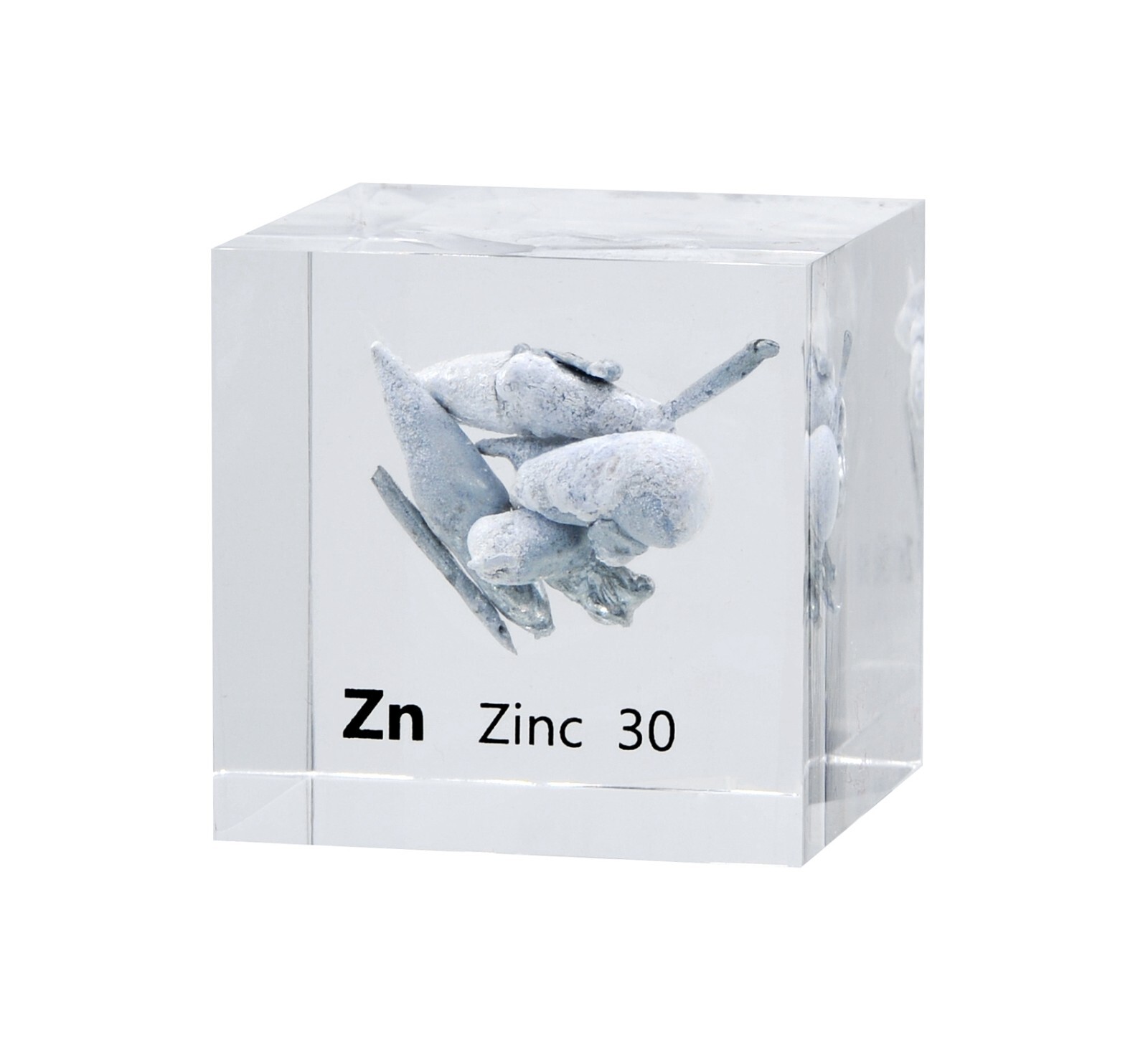 Zinc 50mm Lucite Acrylic Cube for Element Collection USA SHIPPING