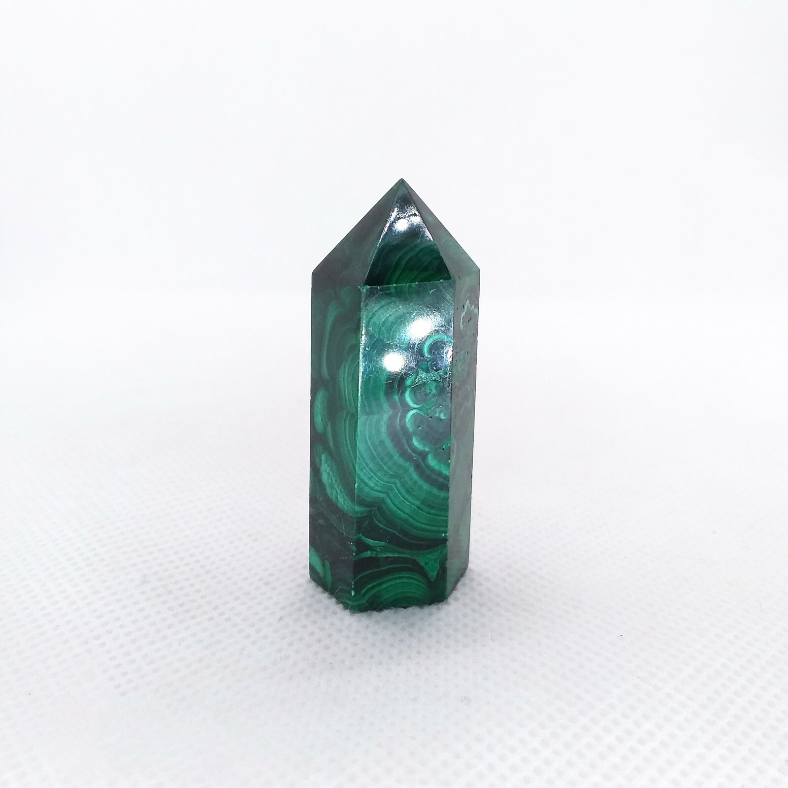 Malachite, 1 7/8″, point, tower, specimen, display, gemstone, #R-2806