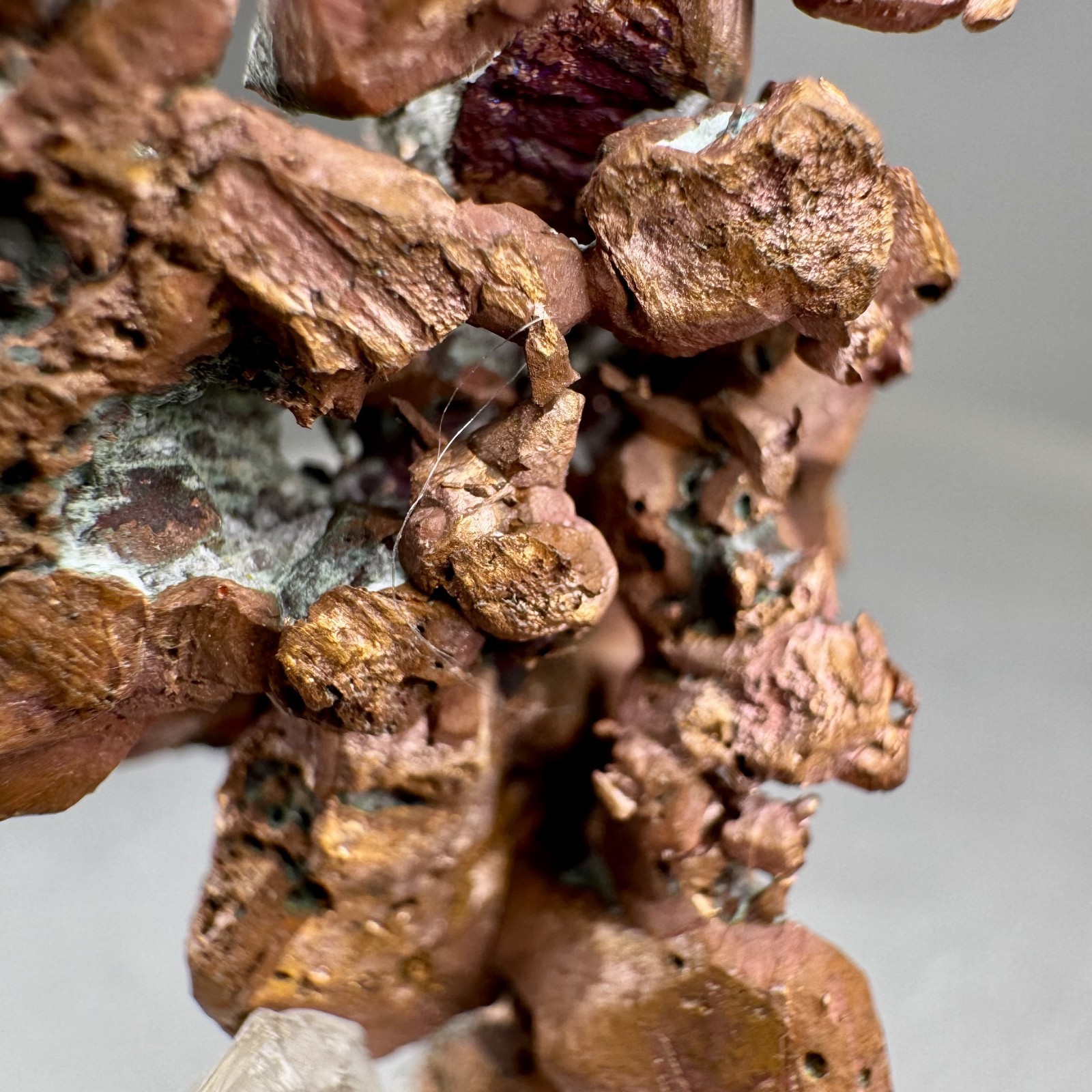 Fine Sharp Copper Crystals: No. 2 shaft, Centennial Mine, Houghton Co., Michigan