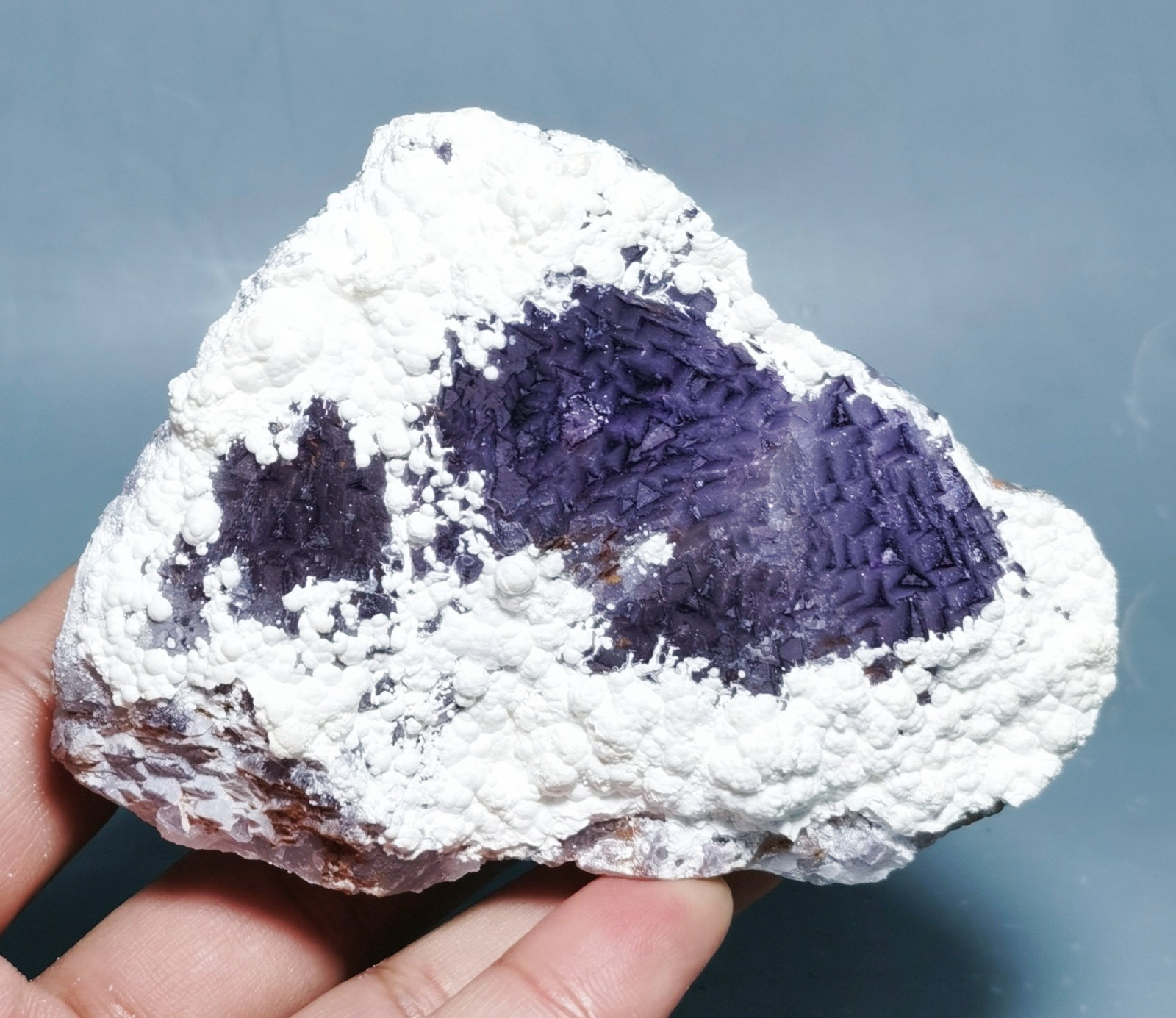 Rare Purple Fluorite Mineral Specimen China