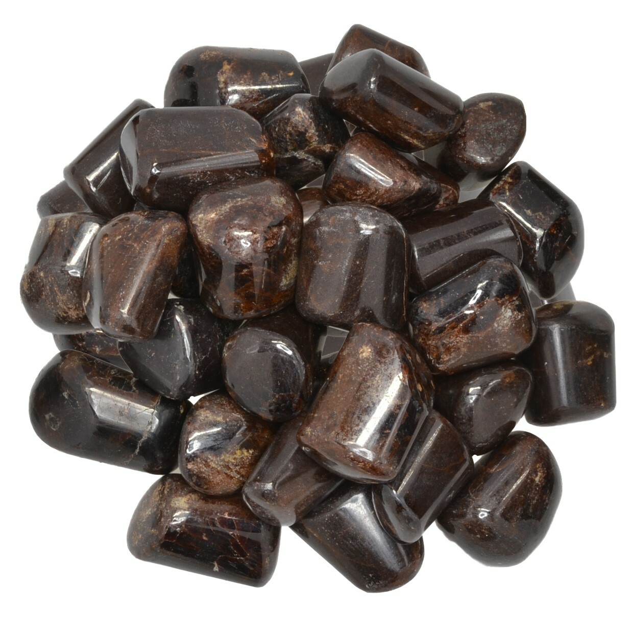 1/8 lb Top Grade Hand Polished Garnet Stones from India – Avg 0.75″ to 1.25″