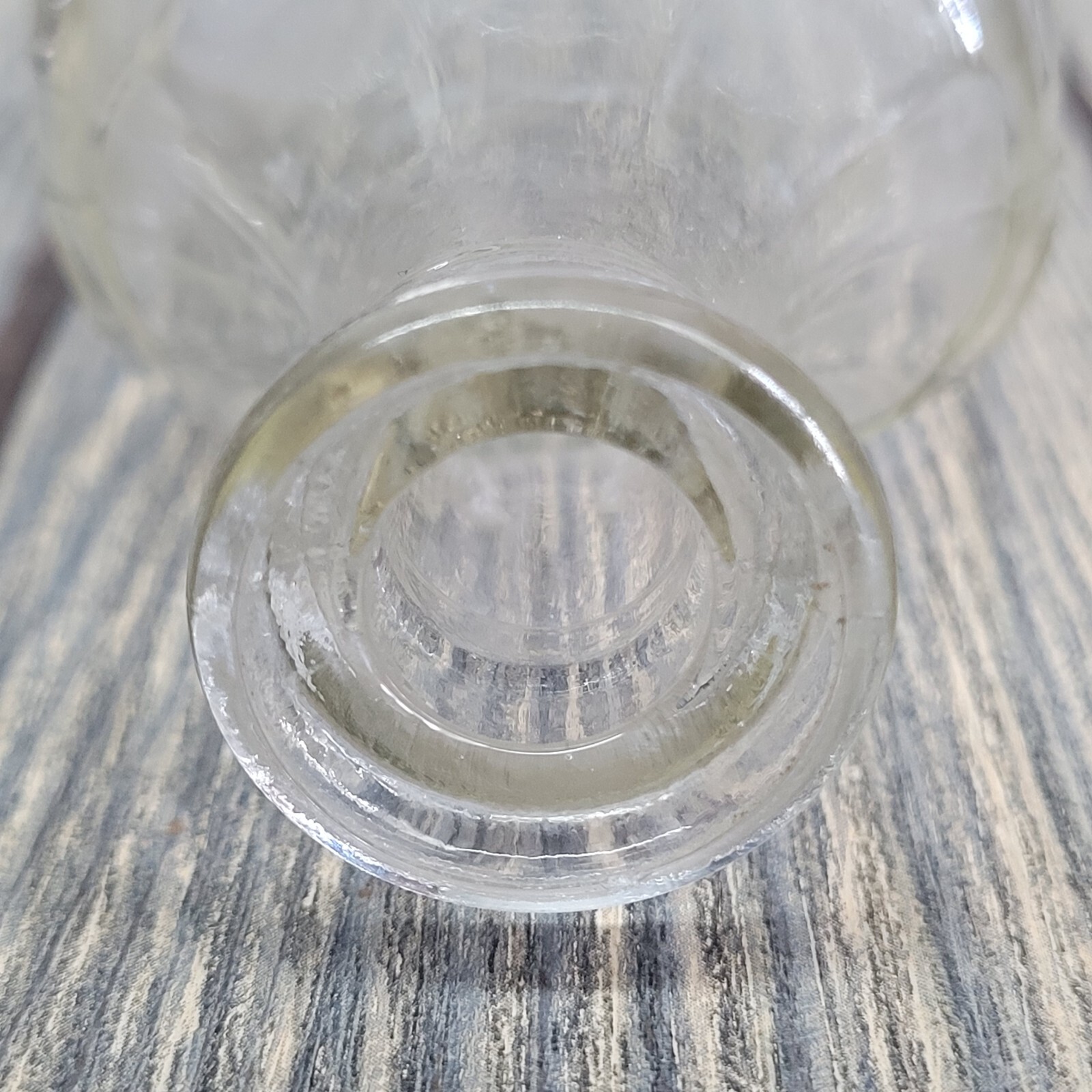 12oz Mixed Crystals in Vintage Apothecary Glass Medicine Bottle Jar Rock Tumbles
