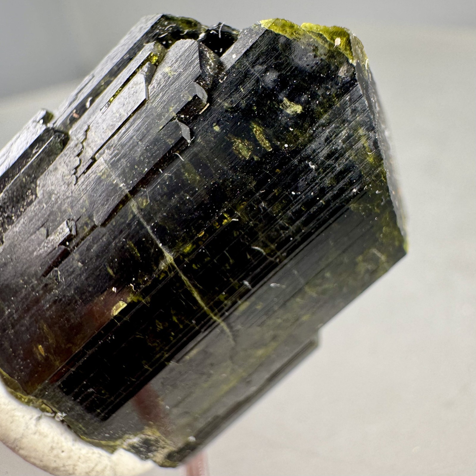 Fine Green Epidote Crystal: Saline Valley, Inyo County, California, USA
