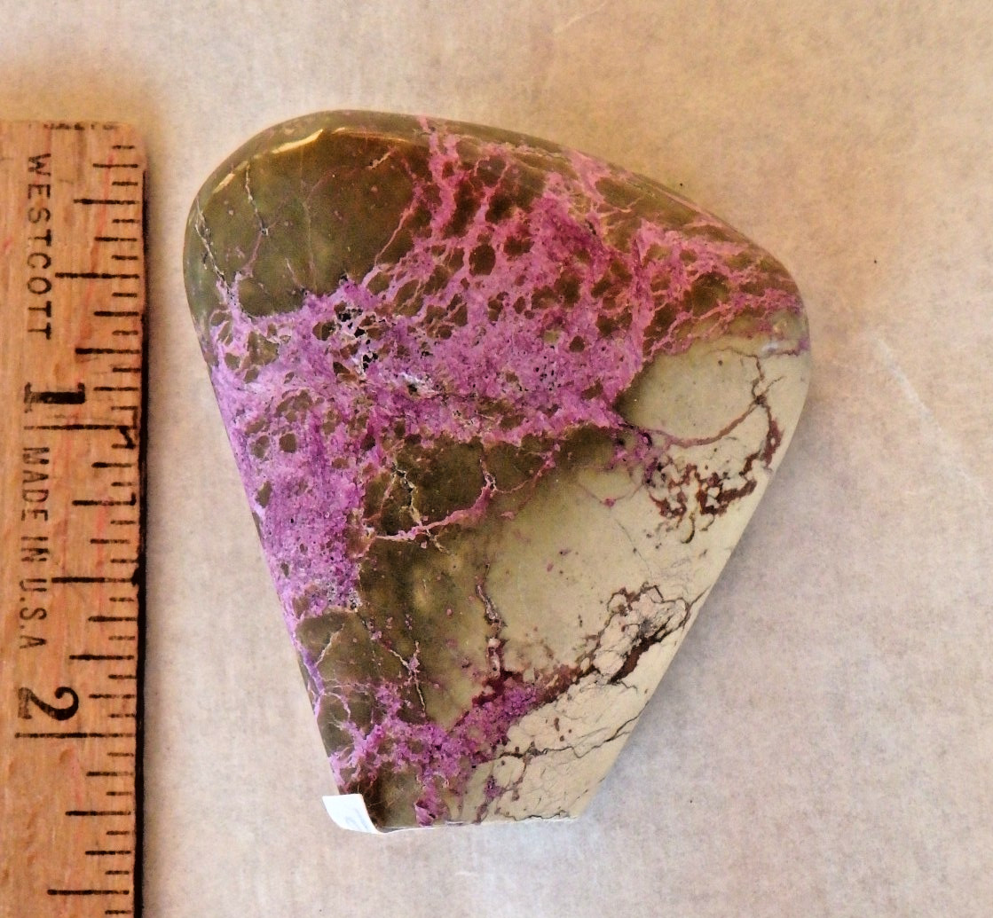 Crystal 💜 Stichtite free form 61.9 grams Polished & Vibrant