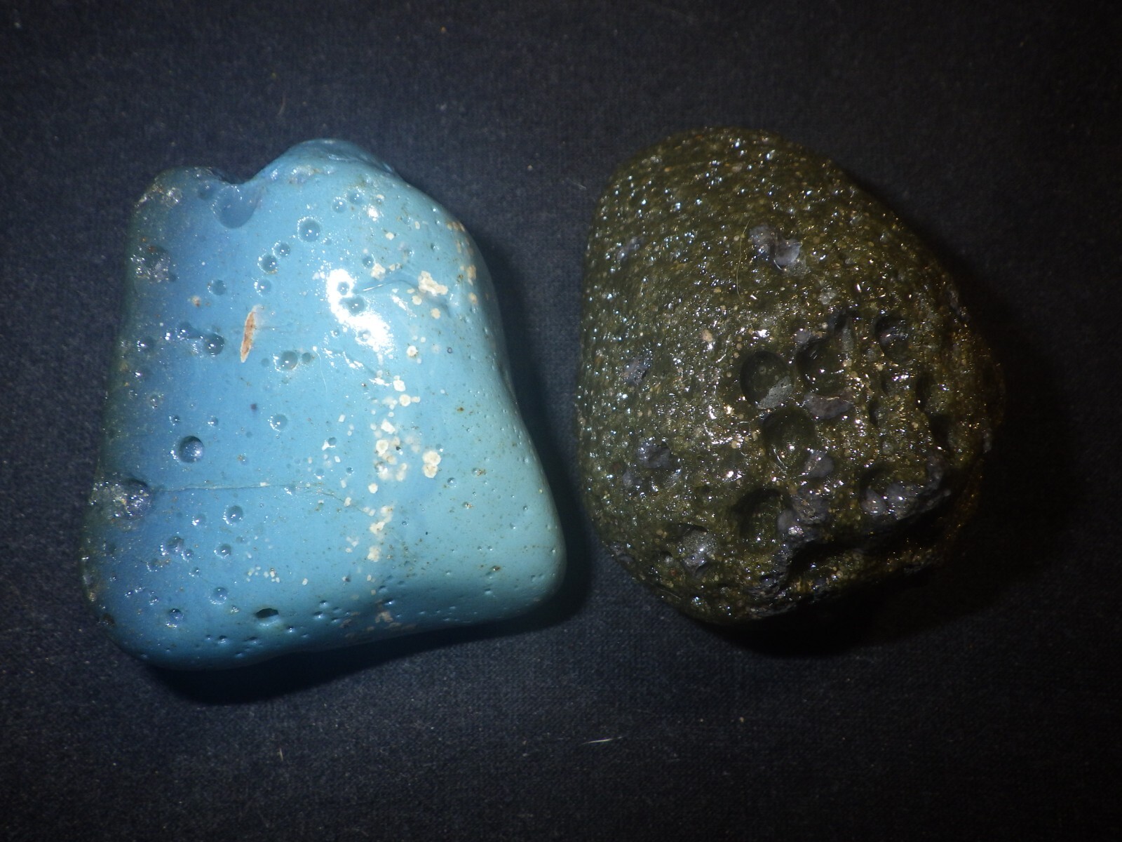 Leland Blue Stone Slag Glass