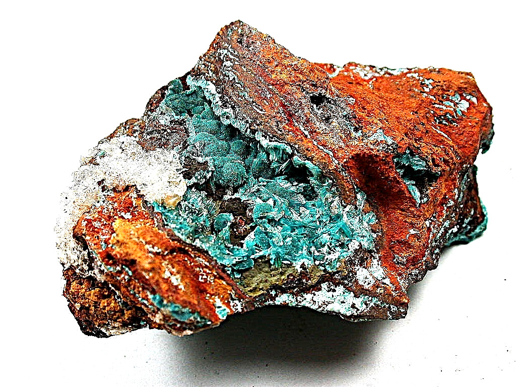 MINERALS : BOTRYOIDA ROSASITE WITH SOME AURICHALCITE XTLS. OJUELA MINE IN MEXICO