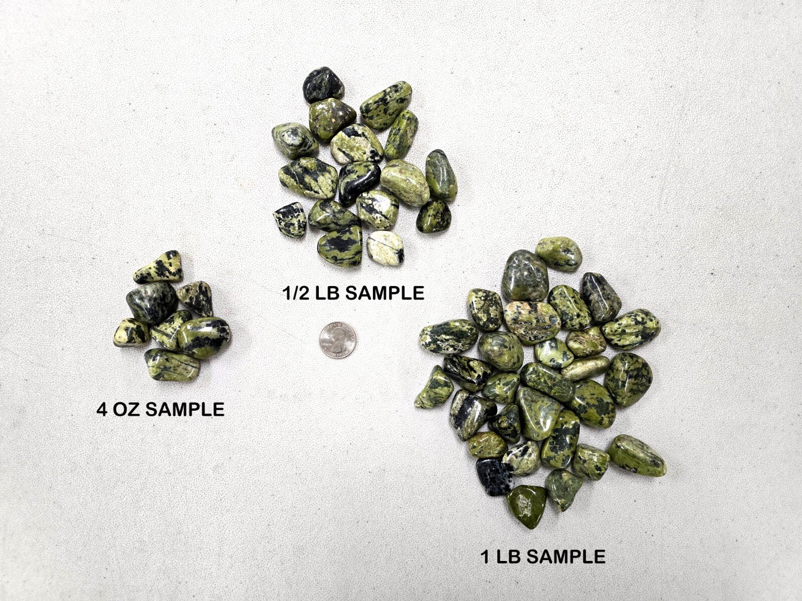 Tumbled Serpentine Crystal Stones Wholesale Bulk Gemstones for Wire Wrapping