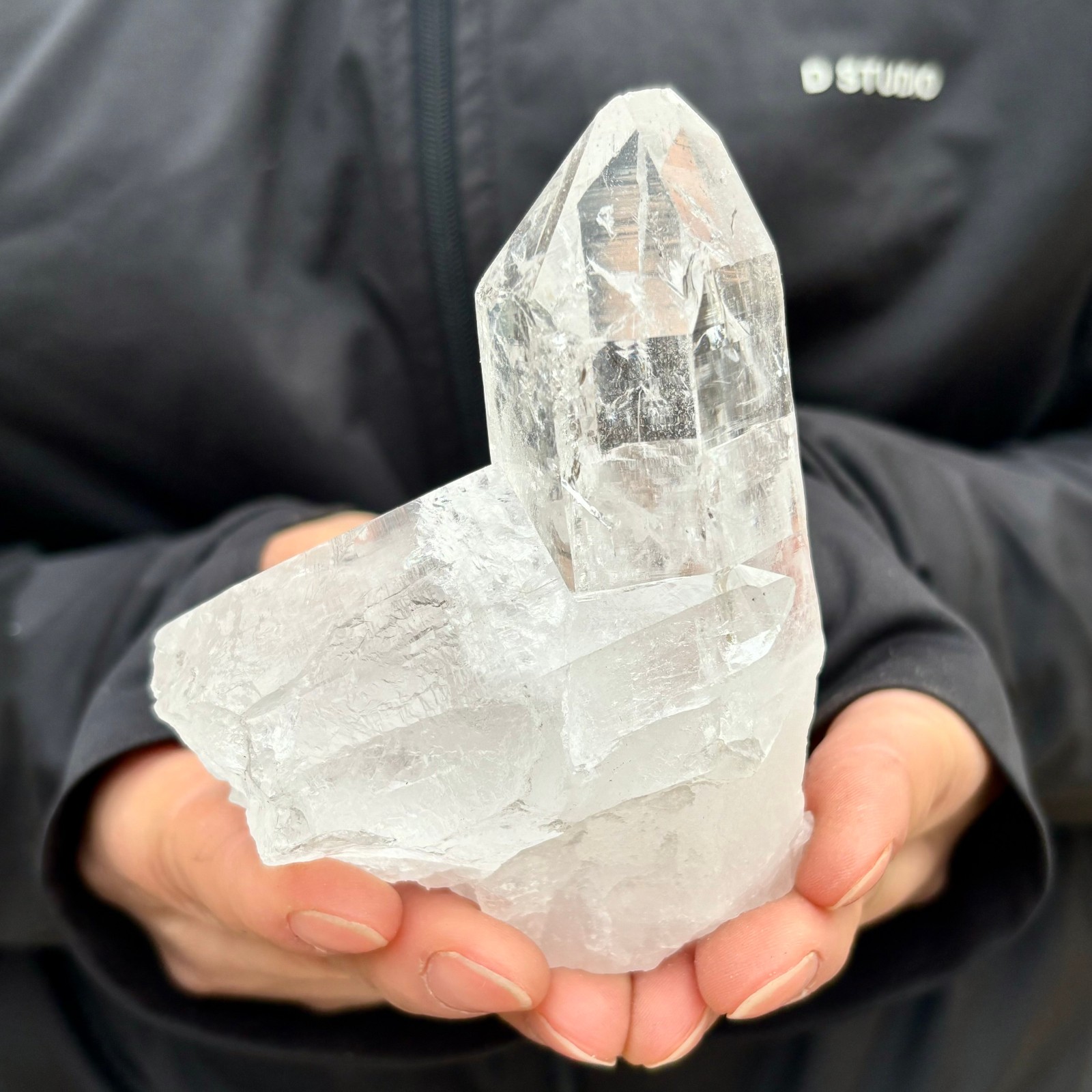 300G A+++Natural white Crystal Himalayan quartz chunk mineralsls