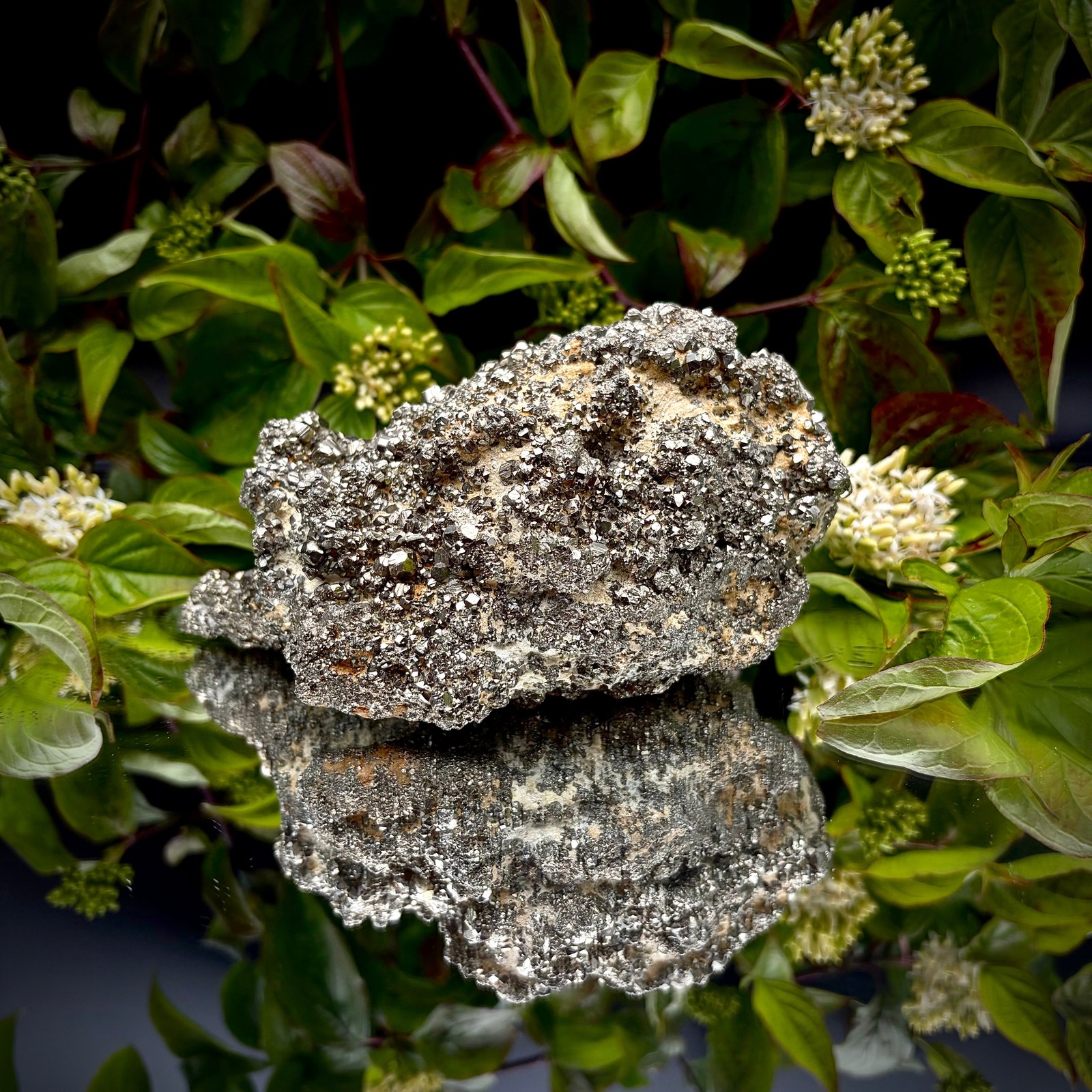 Large High-Grade AA Peruvian Pyrite Crystal Cluster #50 | Collectors Peruvian