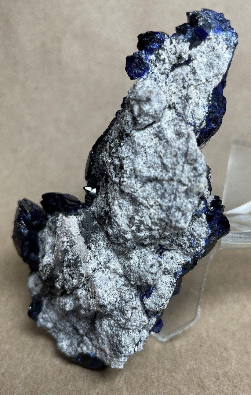 ~ 3 3/8” high x 1 3/4” x 7/8”, AZURITE, Milpillas Mine, Mexico