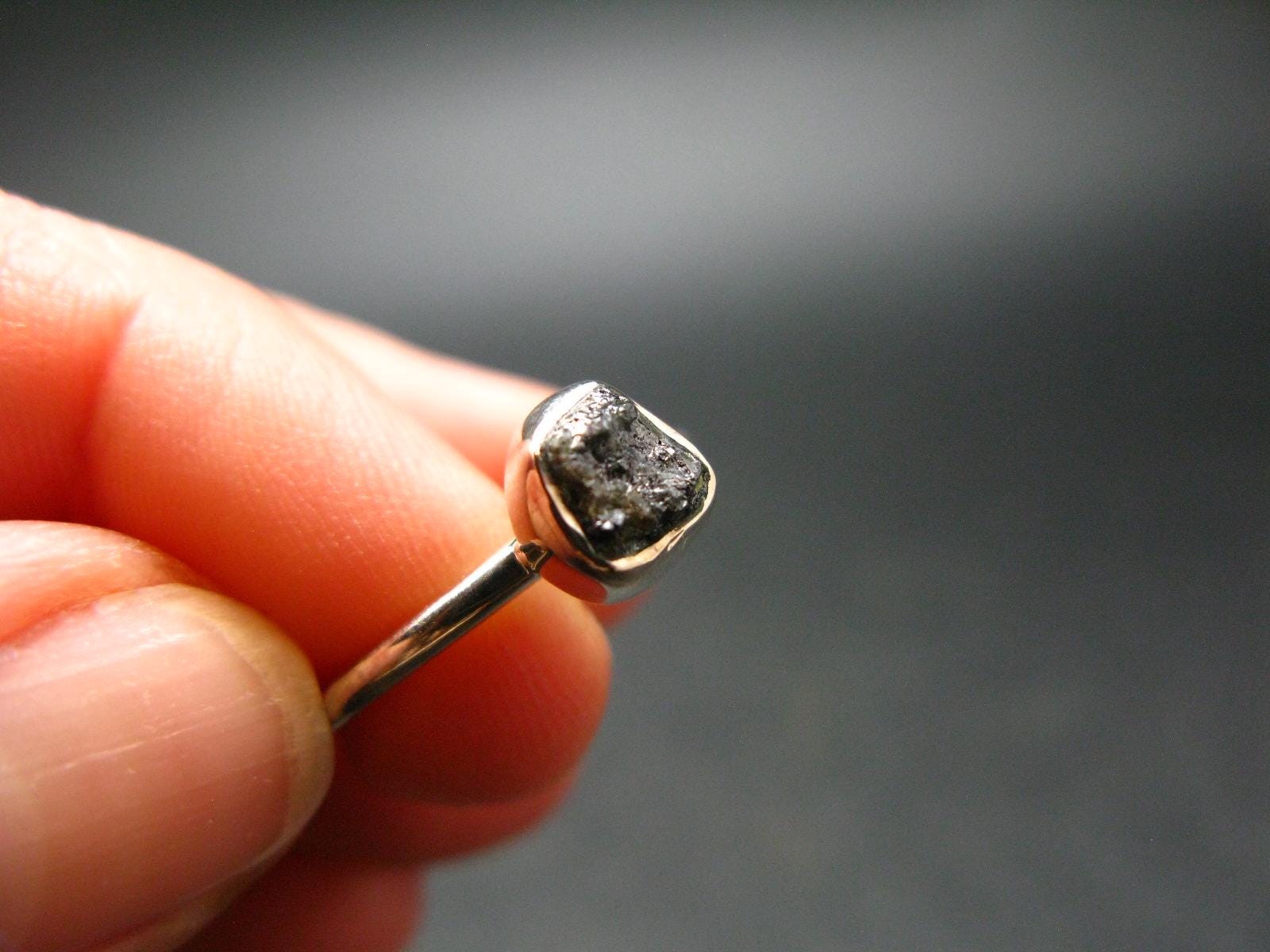 Terminated Brookite Crystal Silver Ring From Arkansas – Size 7 – 1.98 Grams