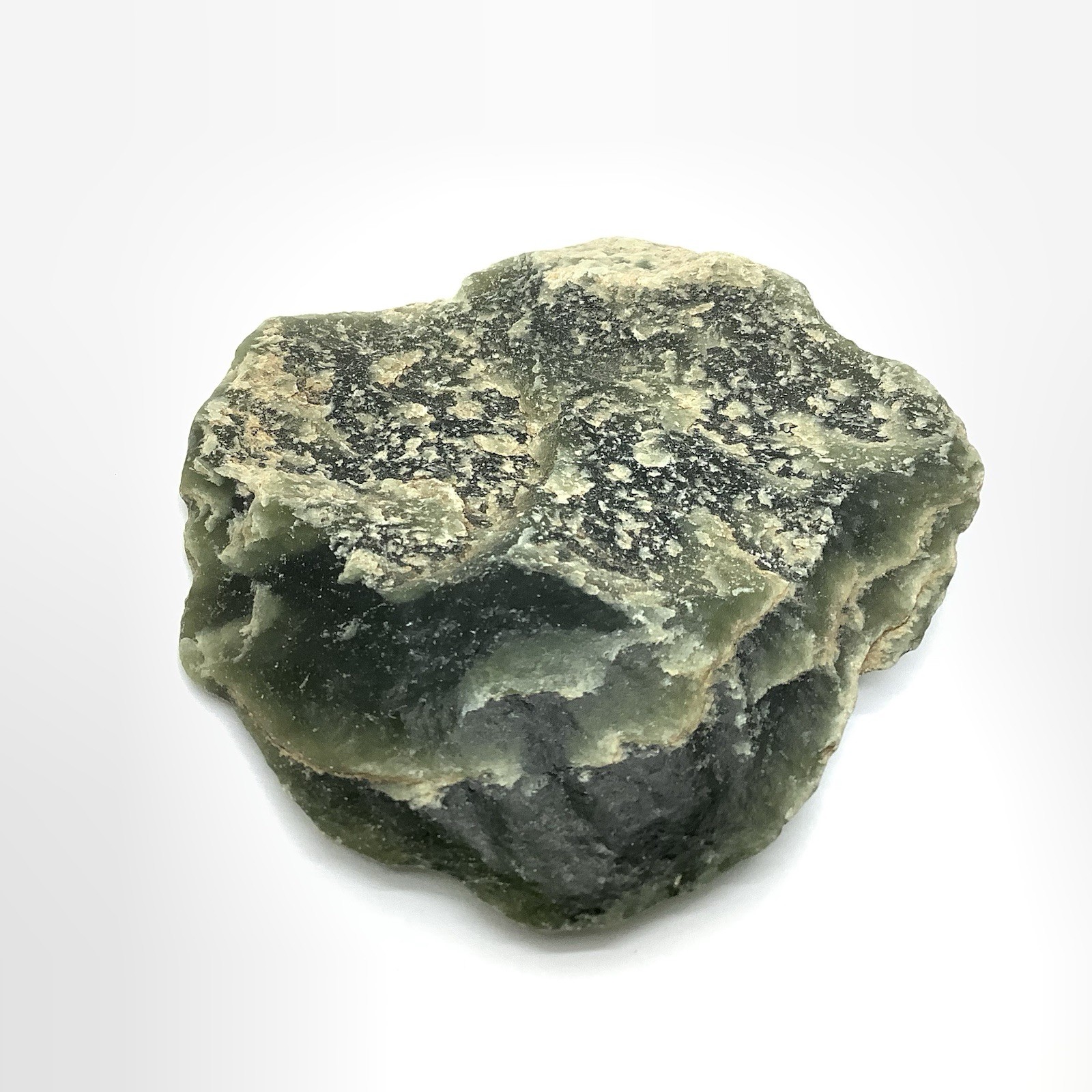 Wyoming Jade Pebble Green Nephrite Jade Slick Ventifact Desert Stone Specimen 48