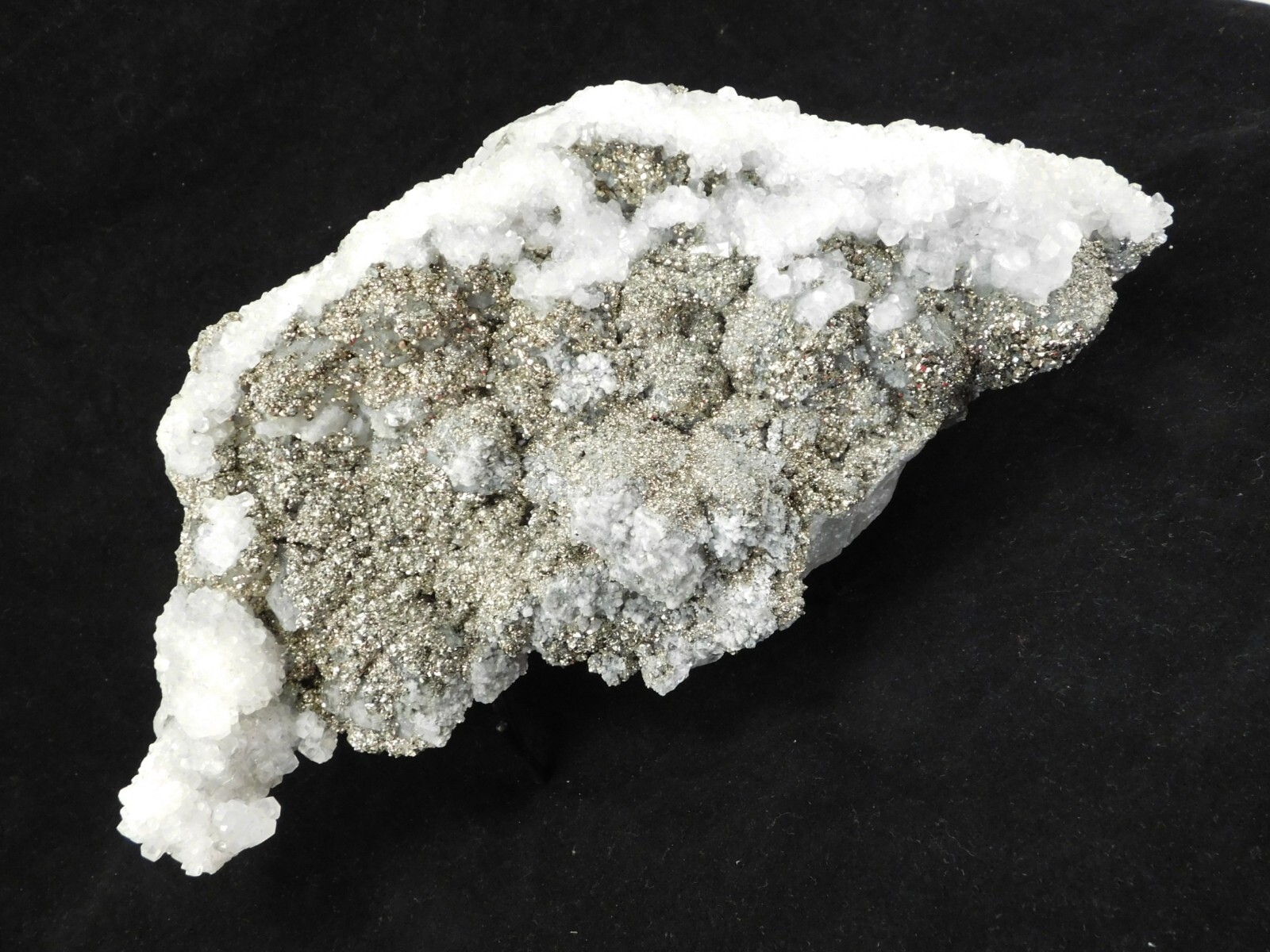 HUGE Pyrite Crystal Cluster With Fluorescent Calcite Crystals Mexico 2020gr