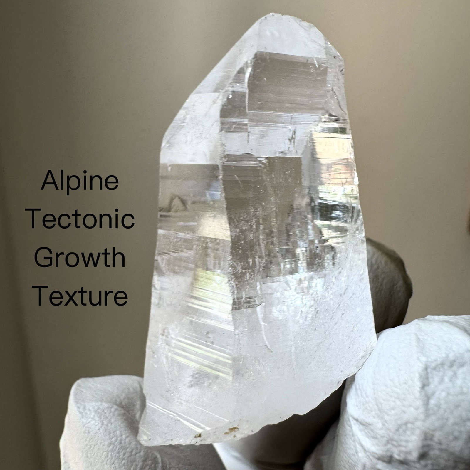 Ganesh Himalayan Quartz Nepal High Clarity Dense Akashic Lemurian Lines Crystal