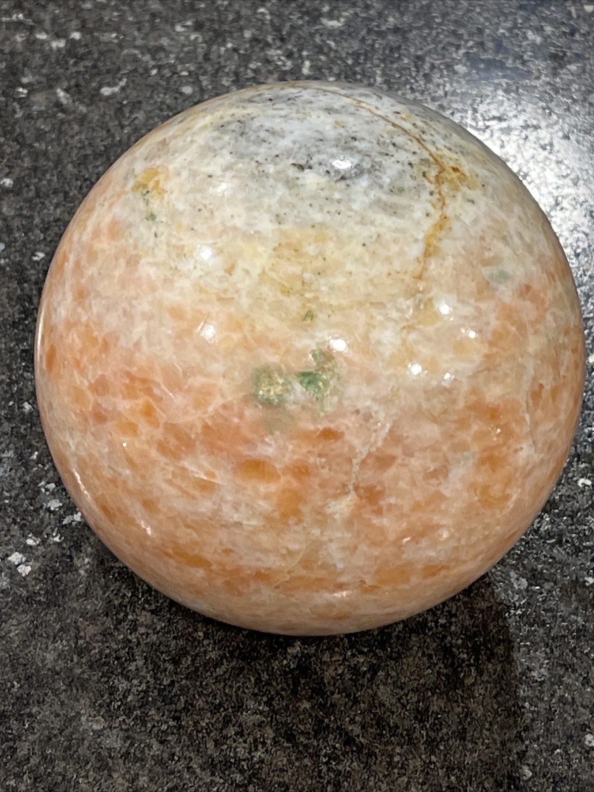 Large 1576g (3.75lb) Sunstone Quartz Crystal Sphere Polished Healing Stone🔥