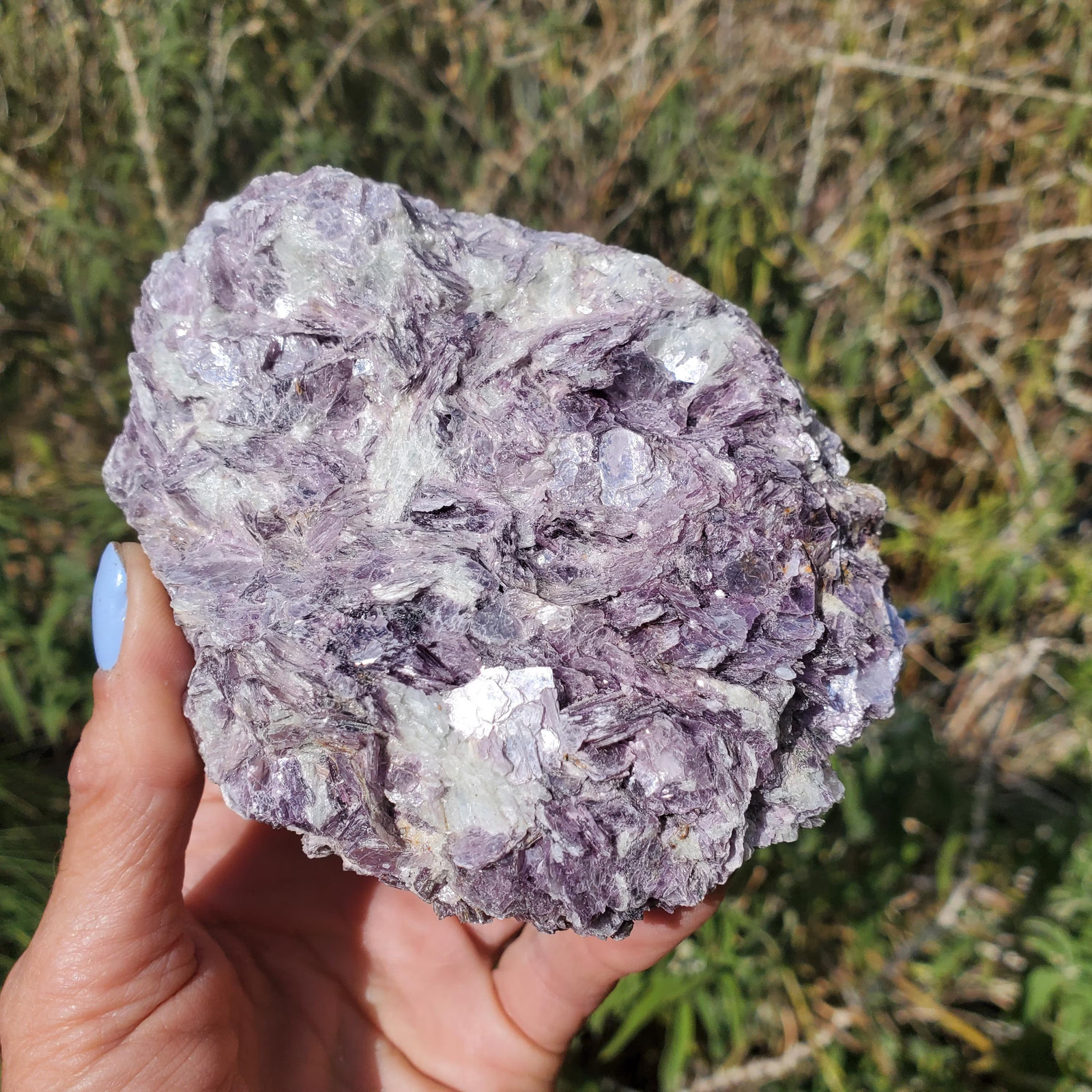 Raw Mica Lilac Pink Purple Flashy Sparkly Display Rock | A Grade | 766 grams