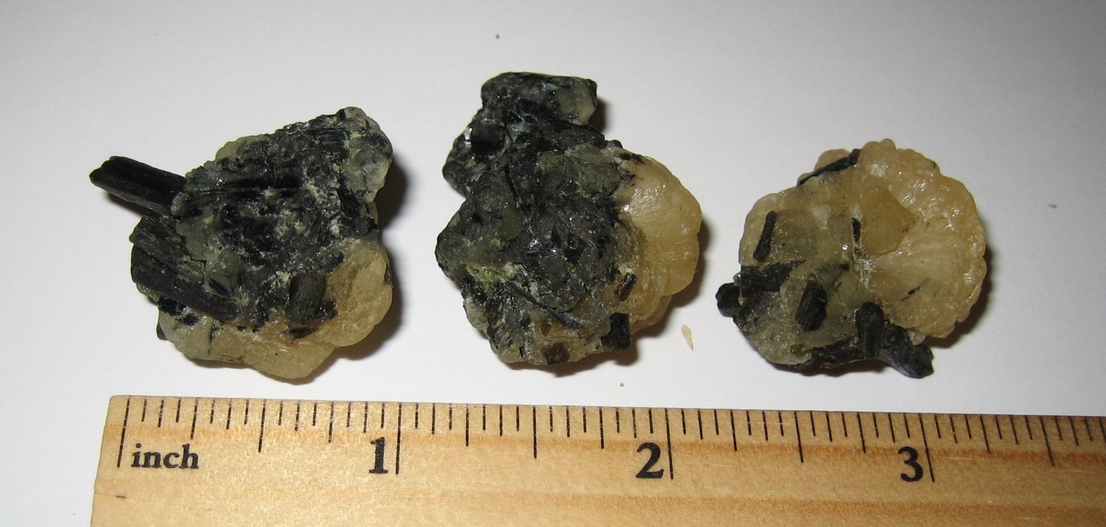 3 SMALL RARE NATURAL 1″-1.2″ YELLOW STILBITE & EPIDOTE CRYSTAL CLUSTERS ~ 36g *1