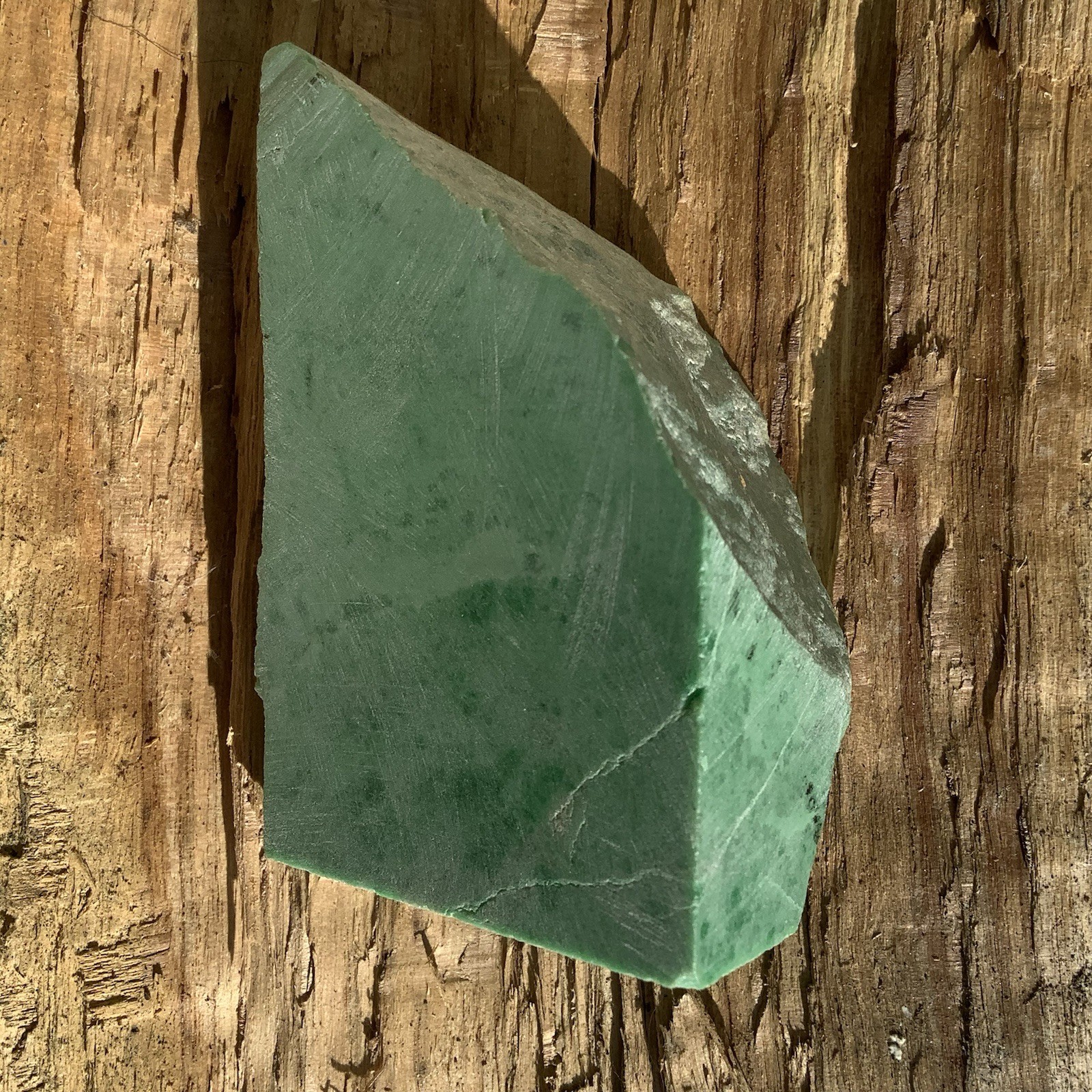 Siberian Jade Lapidary Stone Chromium Green Jadeite Jade Polar Urals Russia 188g