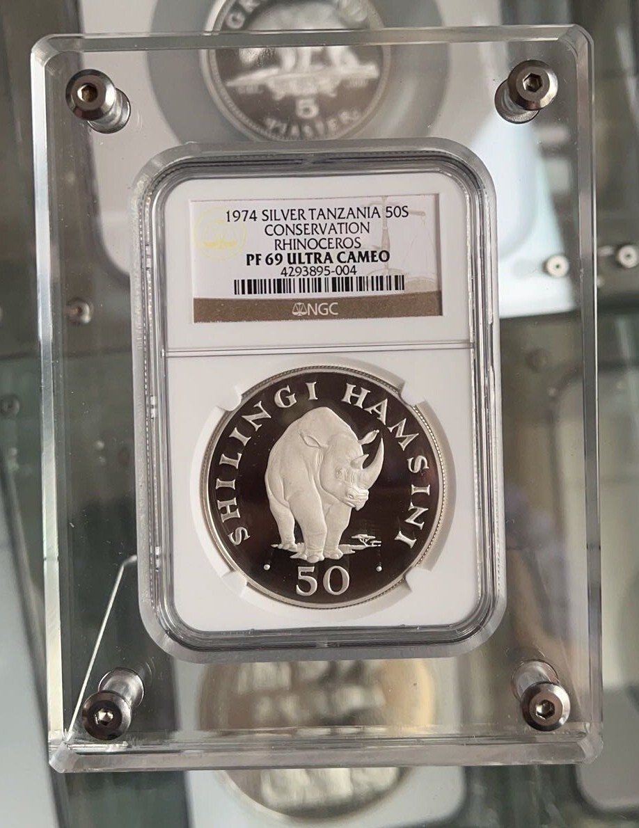 Acrylic Display Frame Protector Case w Integrated Stand For NGC/PCGS Coin Holder