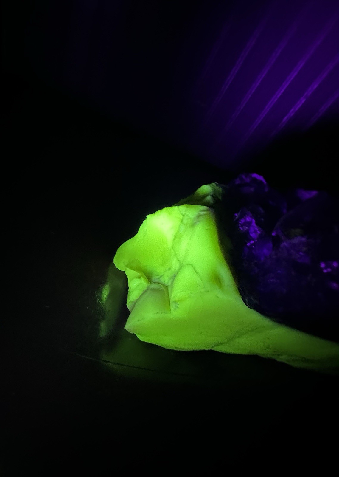 Stunning Uranium Slag Glass Cullet Mixed Blue Yellow Orange HOUZER Rock Overpour