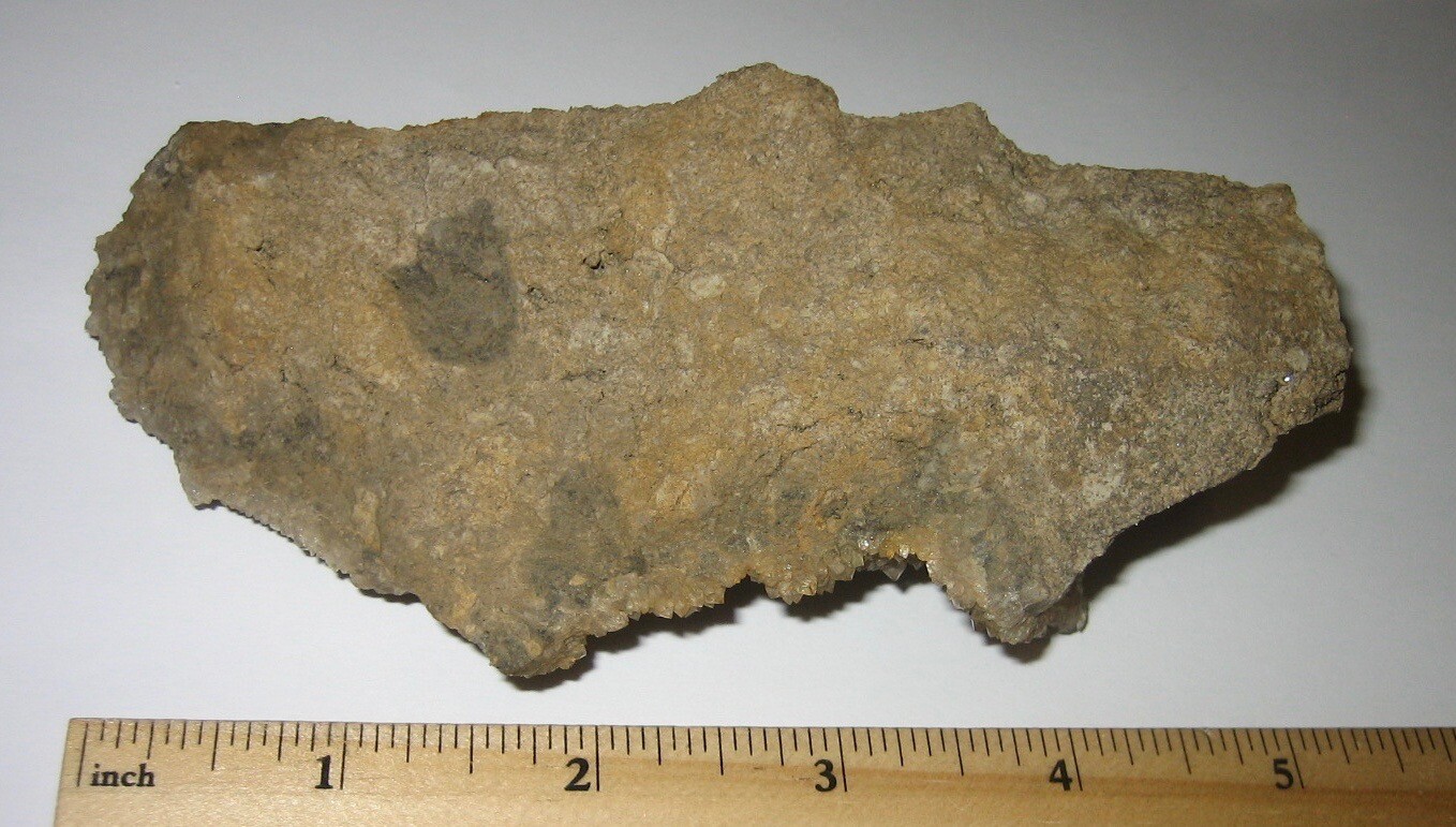 5.25″ x 2.25″ DRUSY HERKIMER DIAMOND QUARTZ CRYSTAL CLUSTER NEW YORK ~ 263.7g *A