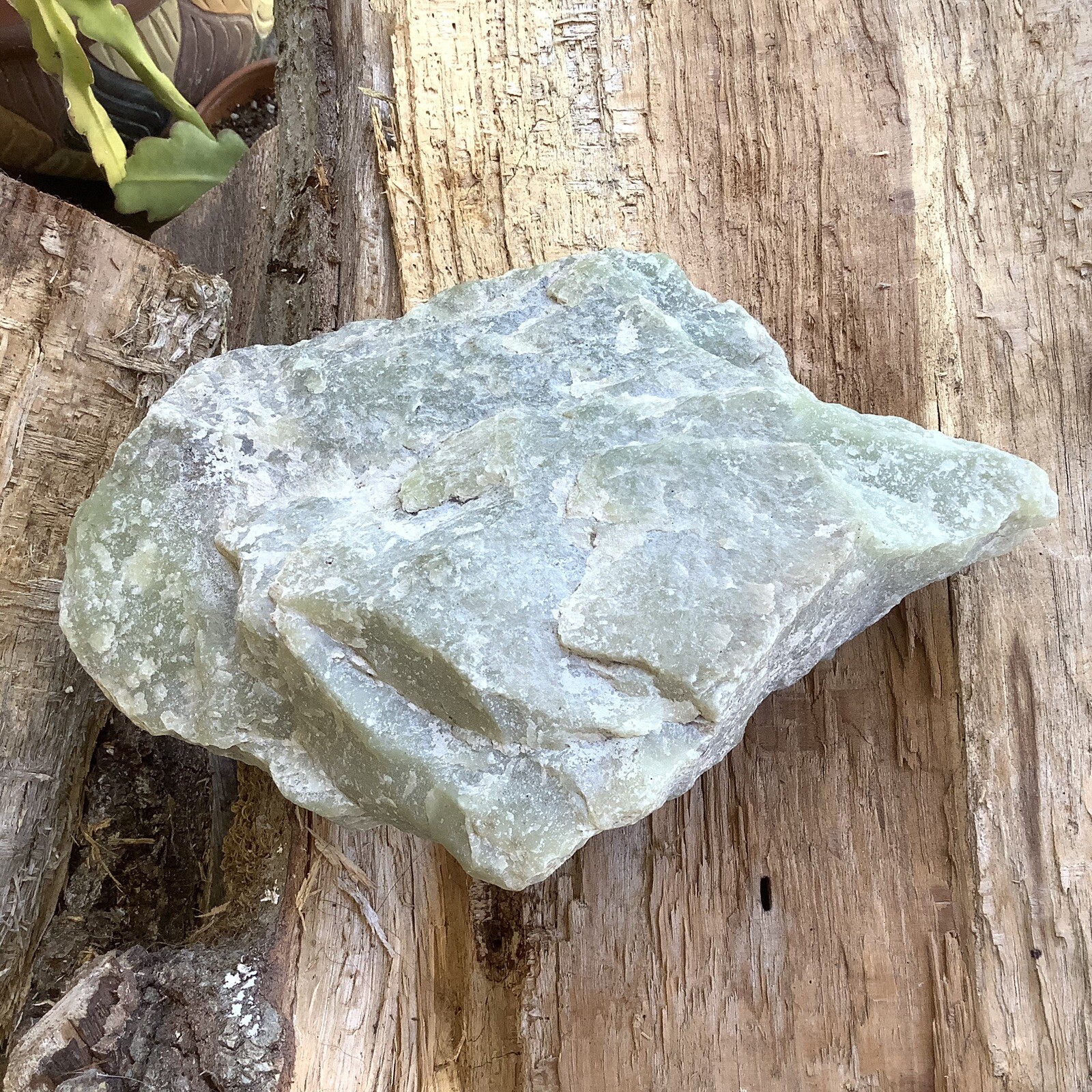 Siberian Nephrite Jade Ventifact Pistachio Green Jade Stone Vitim Siberia 2942g