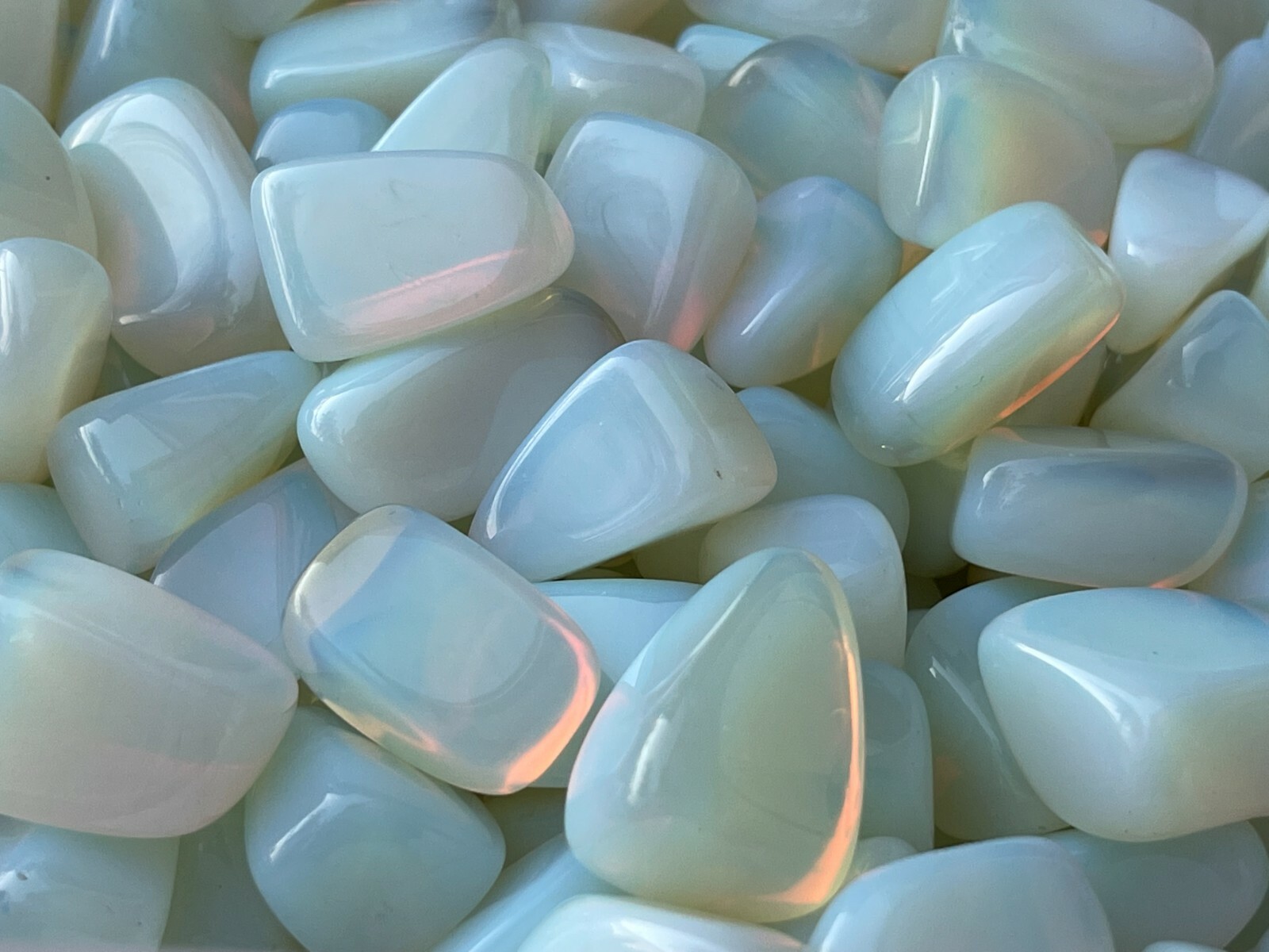 Grade A++ Opalite Tumbled Stones, 0.85-1.25 Inches Tumbled Opalite,Wholesale Lot