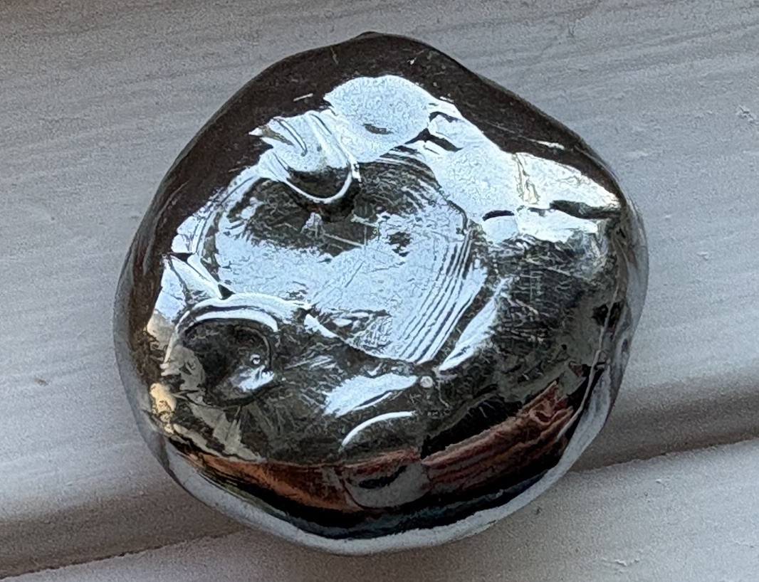 100g Rhenium Metal Arc Melted High Density Element Sample