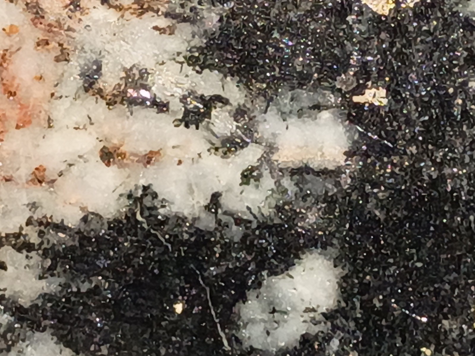 918g Pilot Knob Magnetite Pyrite Chlorite Amphibole Ore Iron County MO Slab