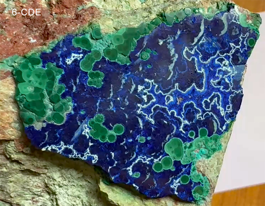MORENCI AZ MINE Azurite on Large Matrix. 1.4lbs. AZ Gemologist Seller