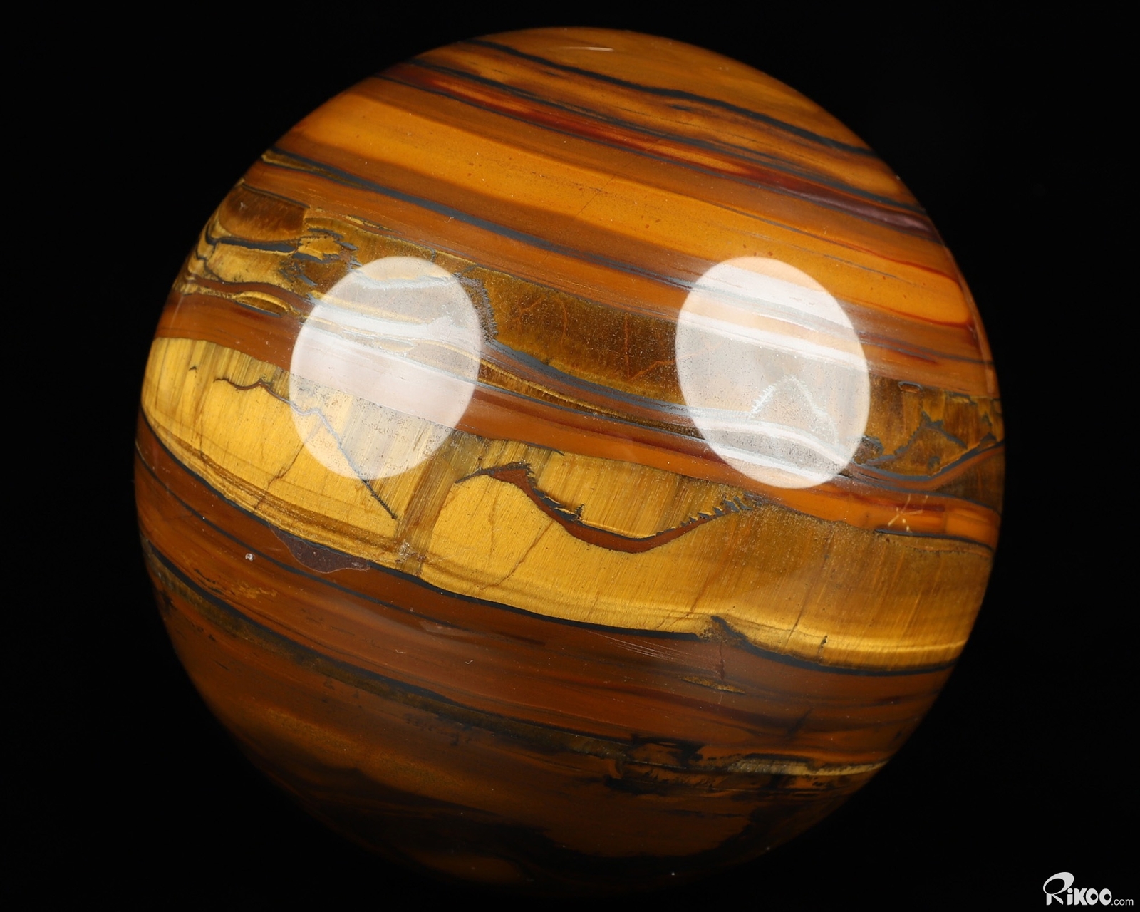 5.4″ Tiger Iron Eye Hand Carved Crystal Ball/Sphere, Crystal Healing