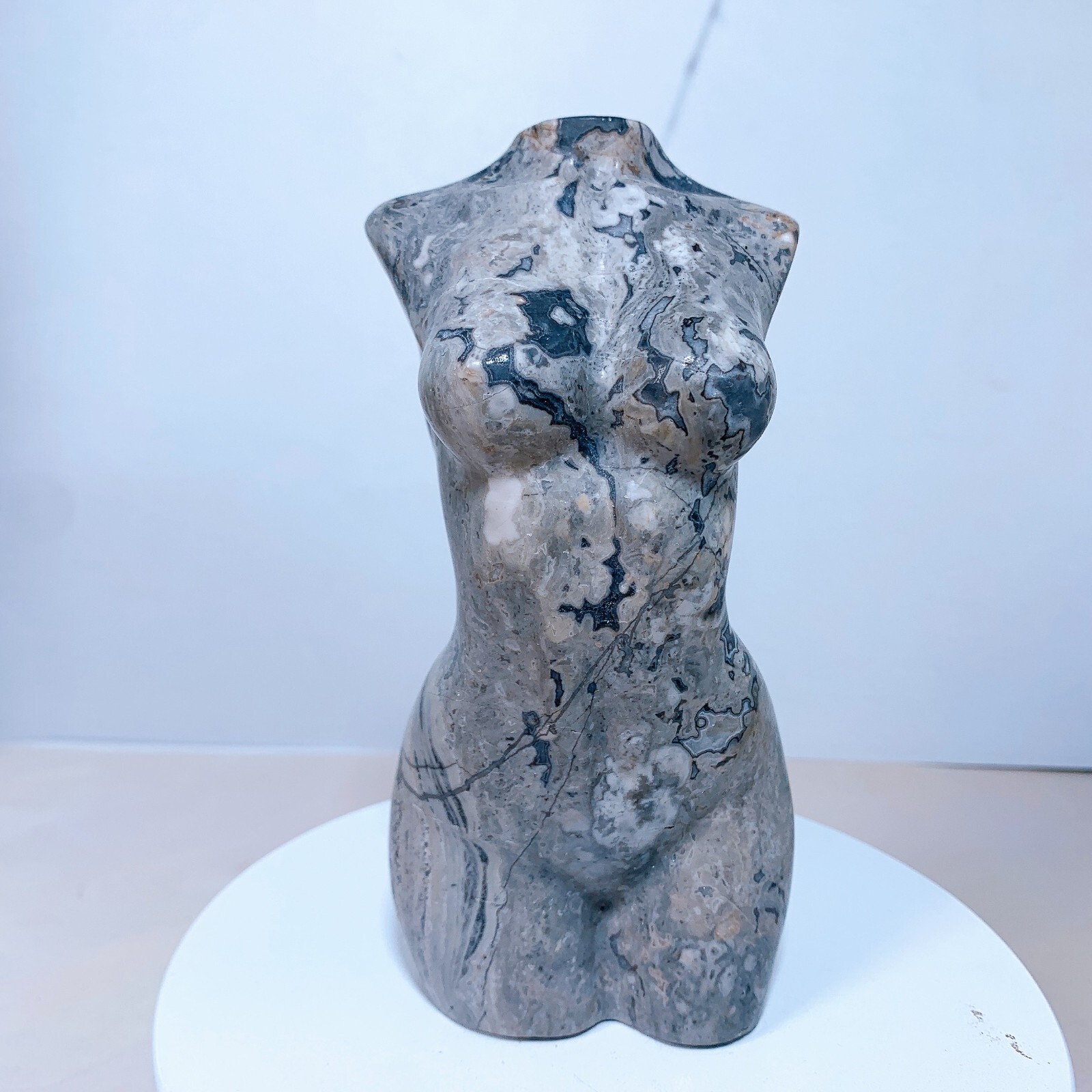 1pc Natural Guohua stone goddess Crystal woman body carving Home decoration
