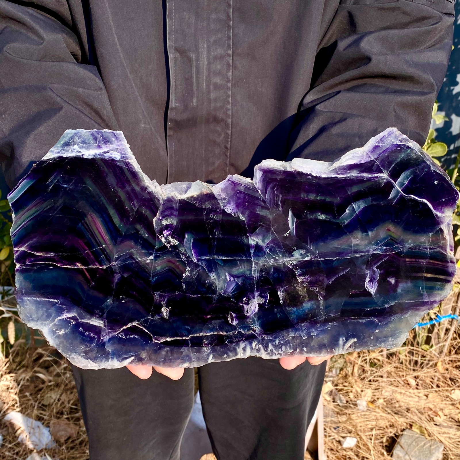 6.3LB Natural beautiful Rainbow Fluorite Crystal stone specimens