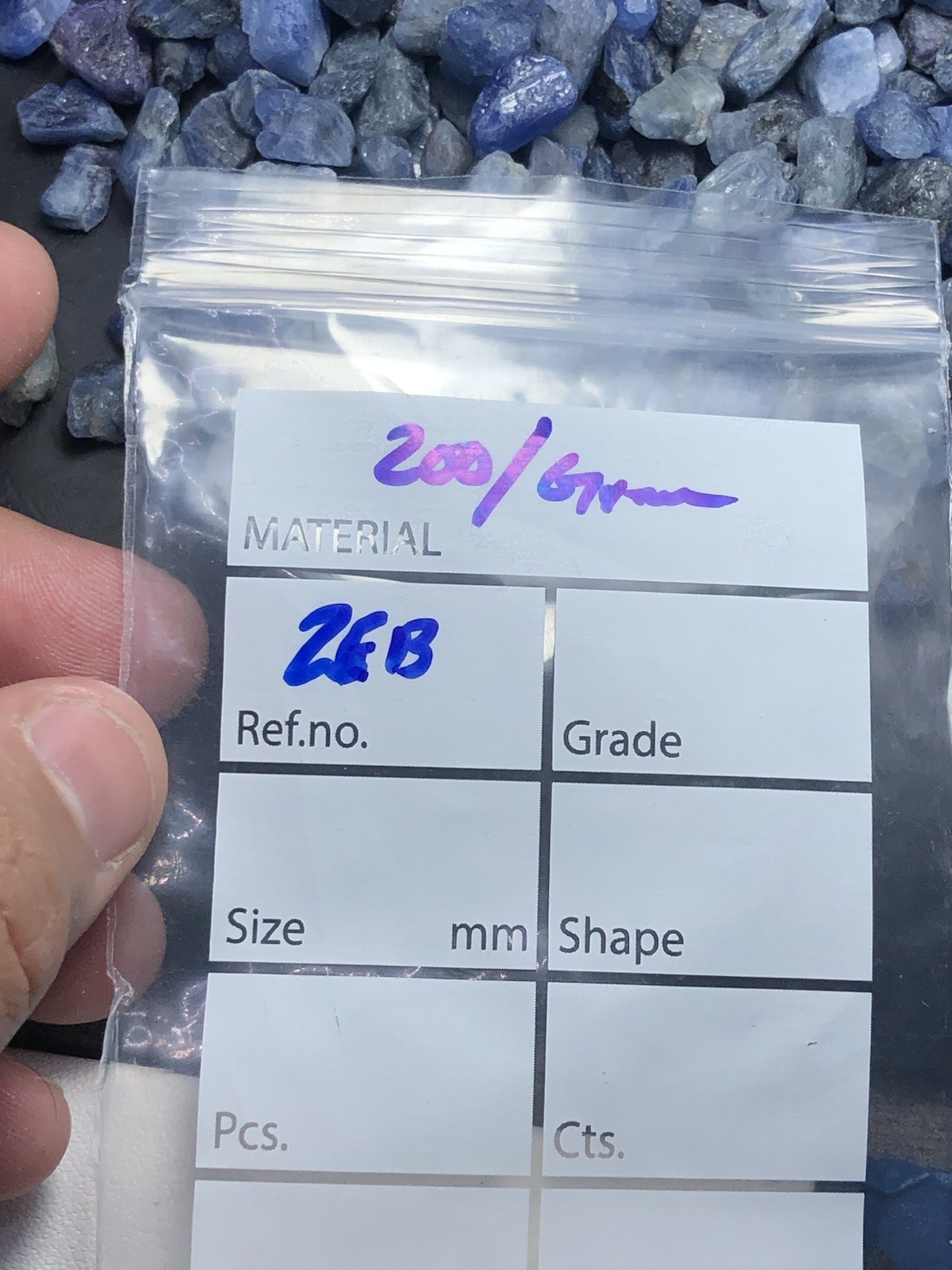 200 Gram / Beautiful Natural Rough Blue Sapphire From Burma Mogok Mine, Big Size