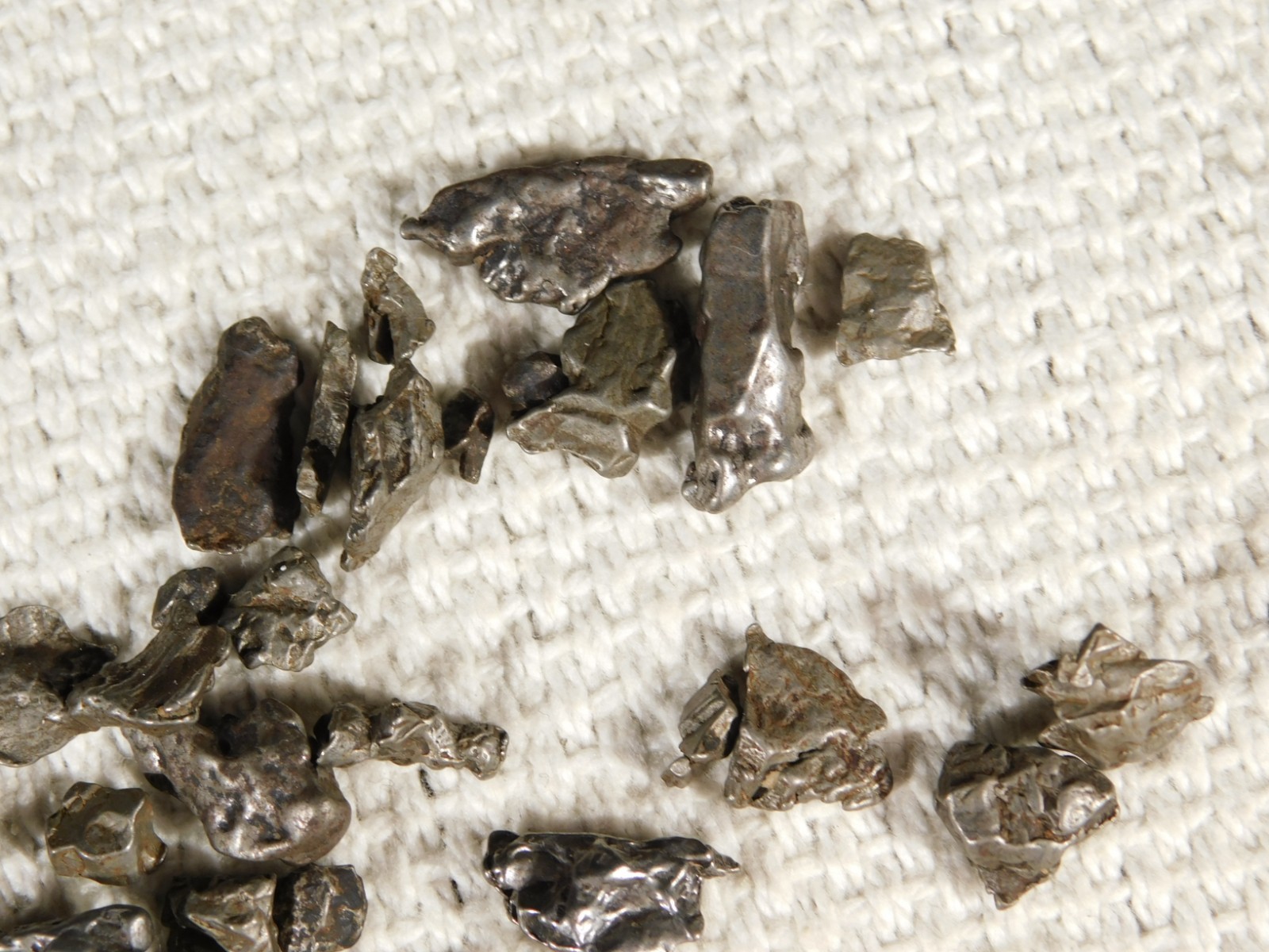 Big Lot of Little Campo Del Cielo METEORITES 100% Authentic Argentina 23.4gr