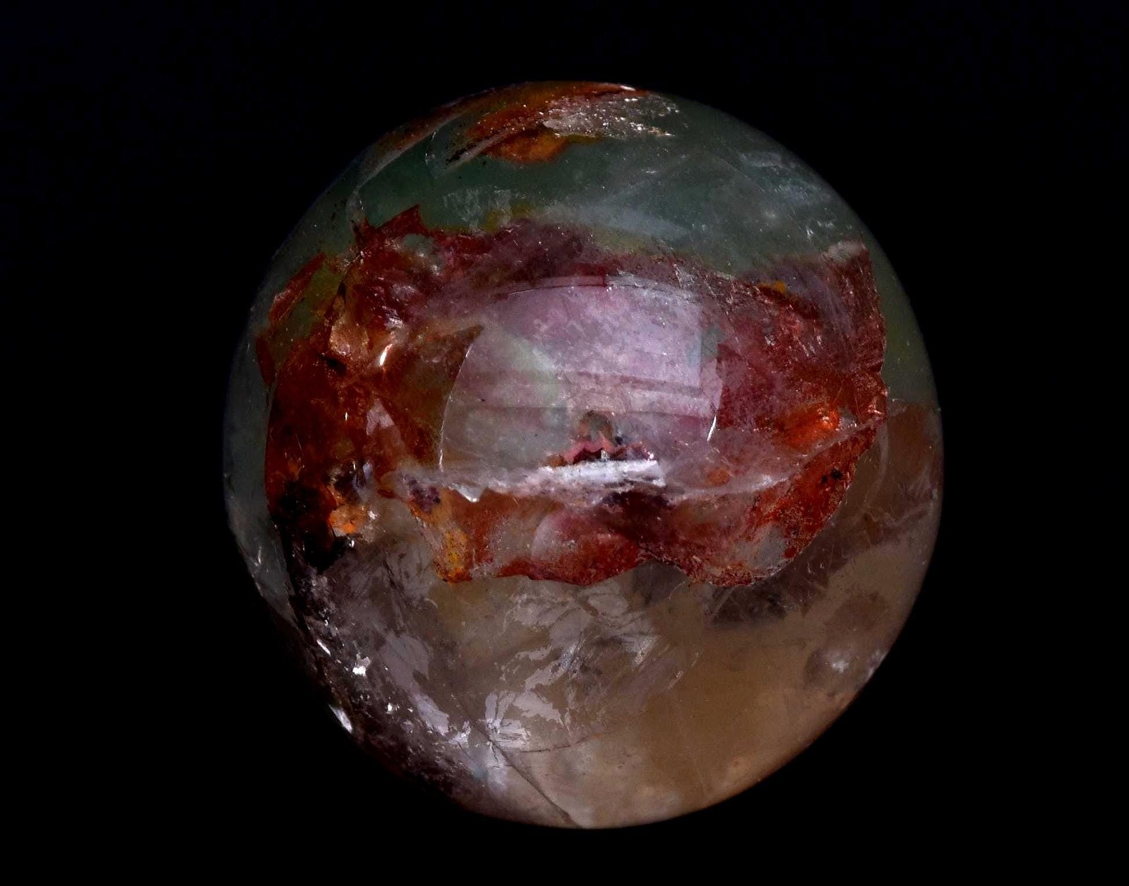 Rare flourite sphere your head of toxic psychic debris and transform # 6756