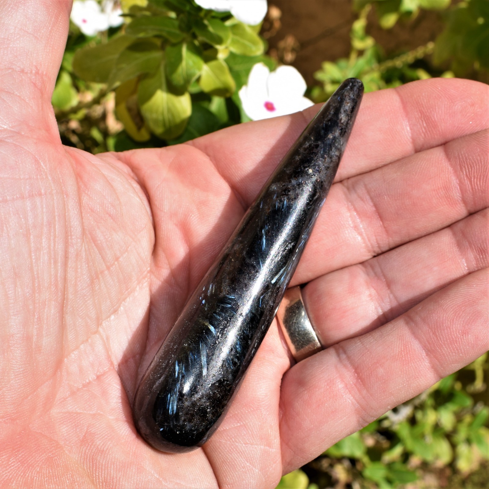 Charged Fireworks Flash Astrophyllite Massage Wand Crystal Healing Energy ~60g