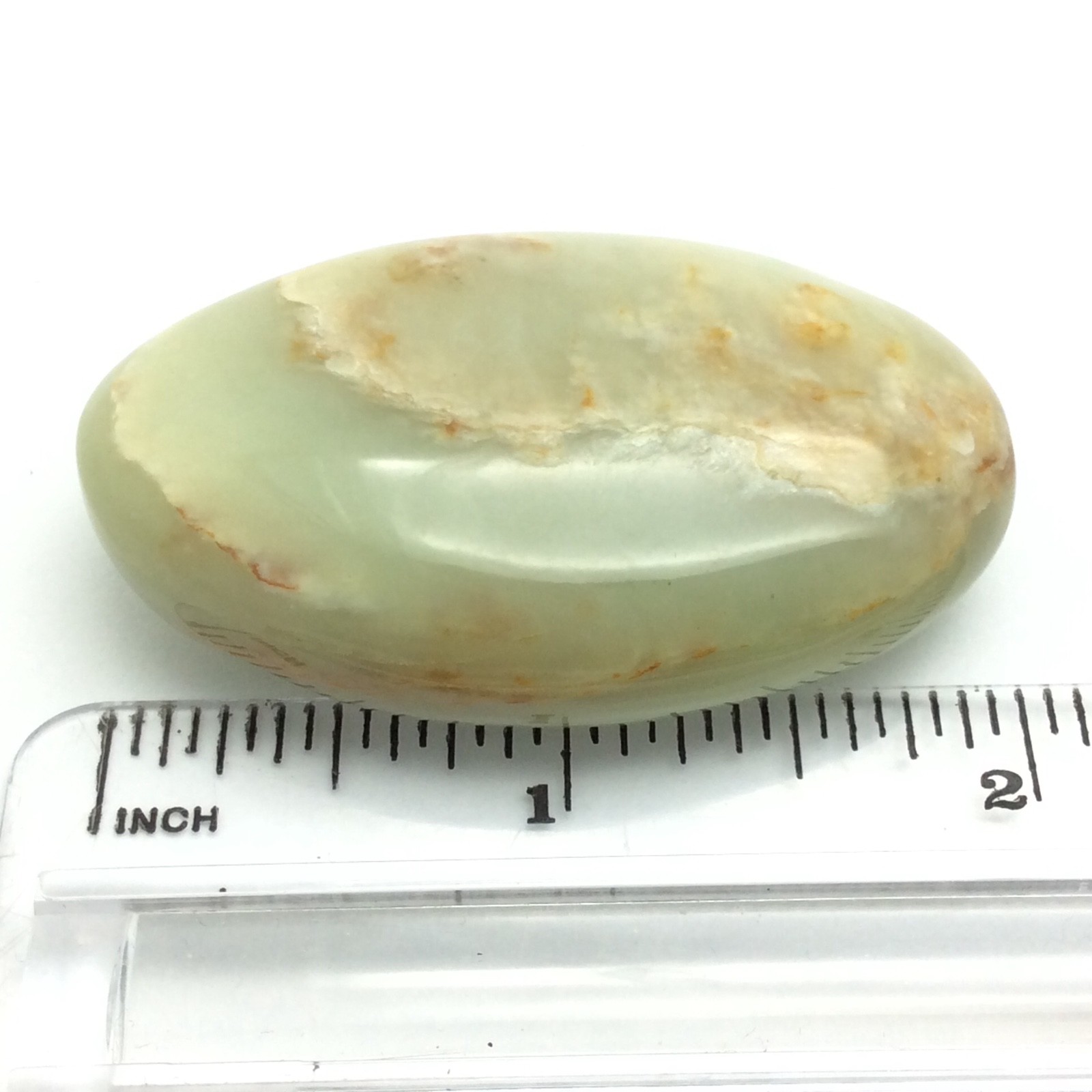 Siberian Jade Pebble Pistachio Green Brown Nephrite Jade Stone Siberia #18
